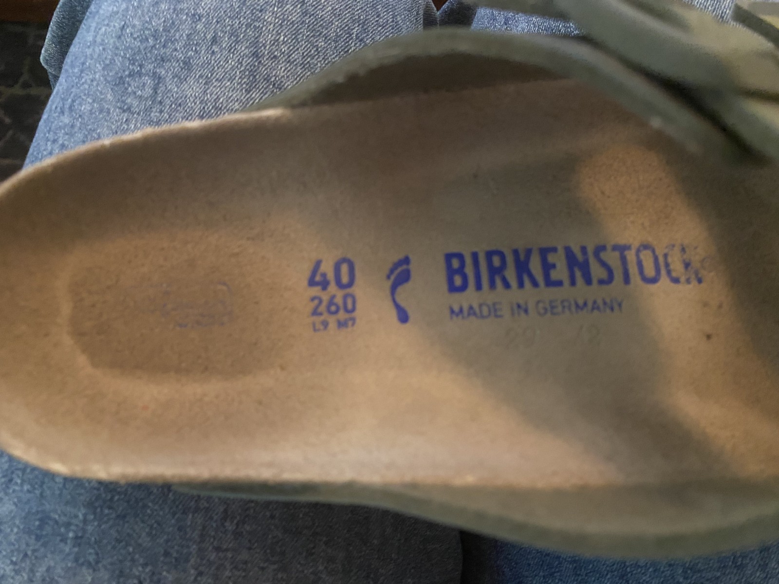 LEFT ONLY Birkenstock Arizona Birko Flor Soft Footbed Camo, Size 40