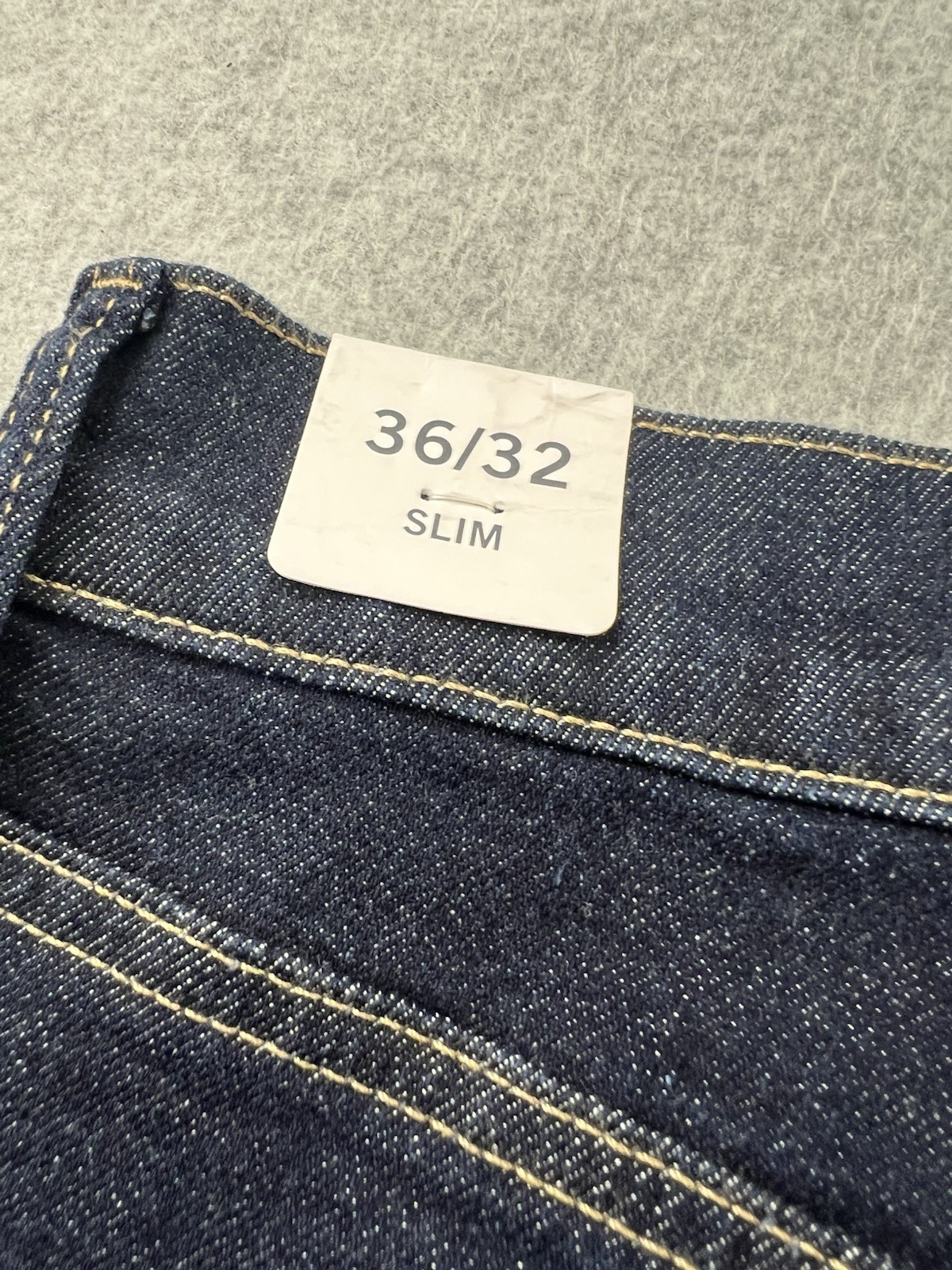 Tommy Hilfiger Men’s Delgado Slim Straight Jeans W36 L32 Stretch Dark Blue NWT