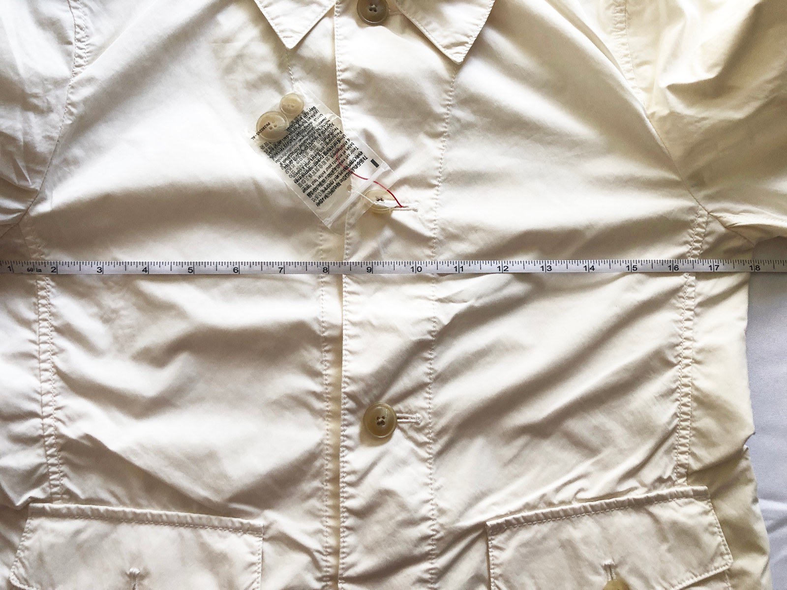 Uniqlo Women Coverall Jacket IDLF (INES DE LA FRESSANGE) in Natural XS – NWT
