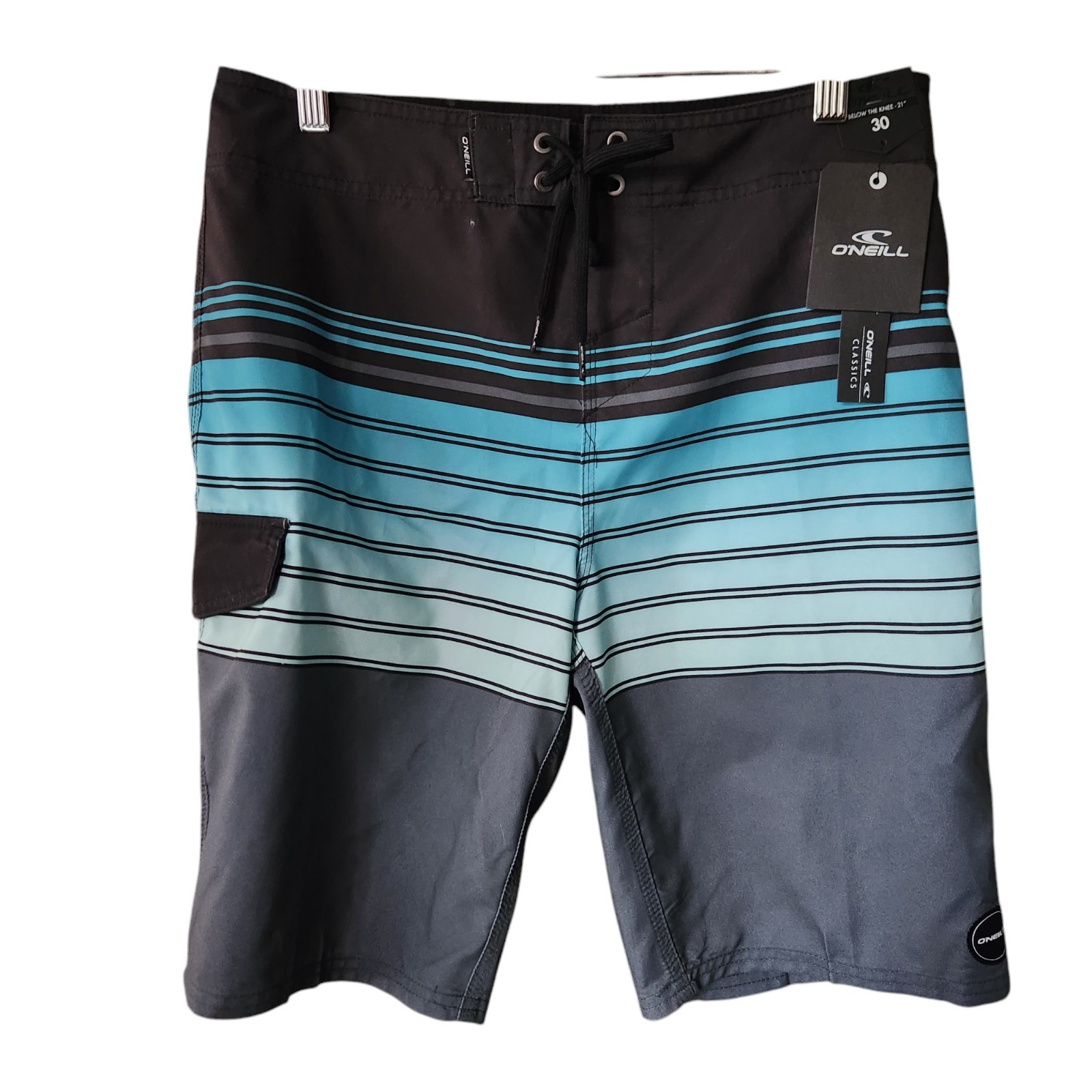 O’Neill Lennox Stretch Beach Pool Board Shorts Men’s Size 30 Below Knee 21”