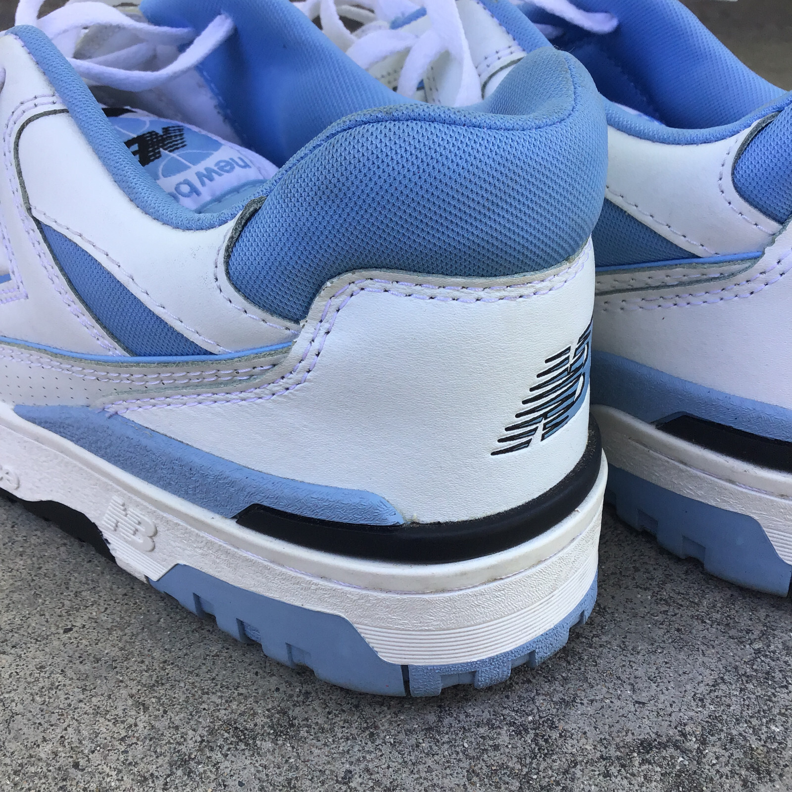 New Balance 550 UNC White University Blue White Men Size 13 BB550HL1