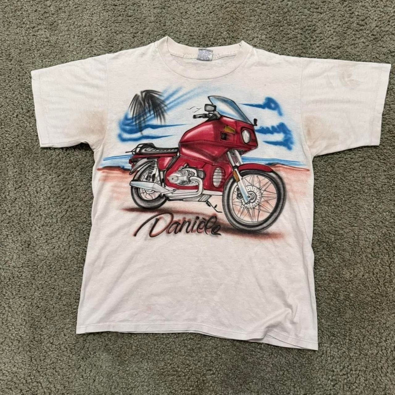 1990s Cal Cru Daytona motorcycle graphic tee
