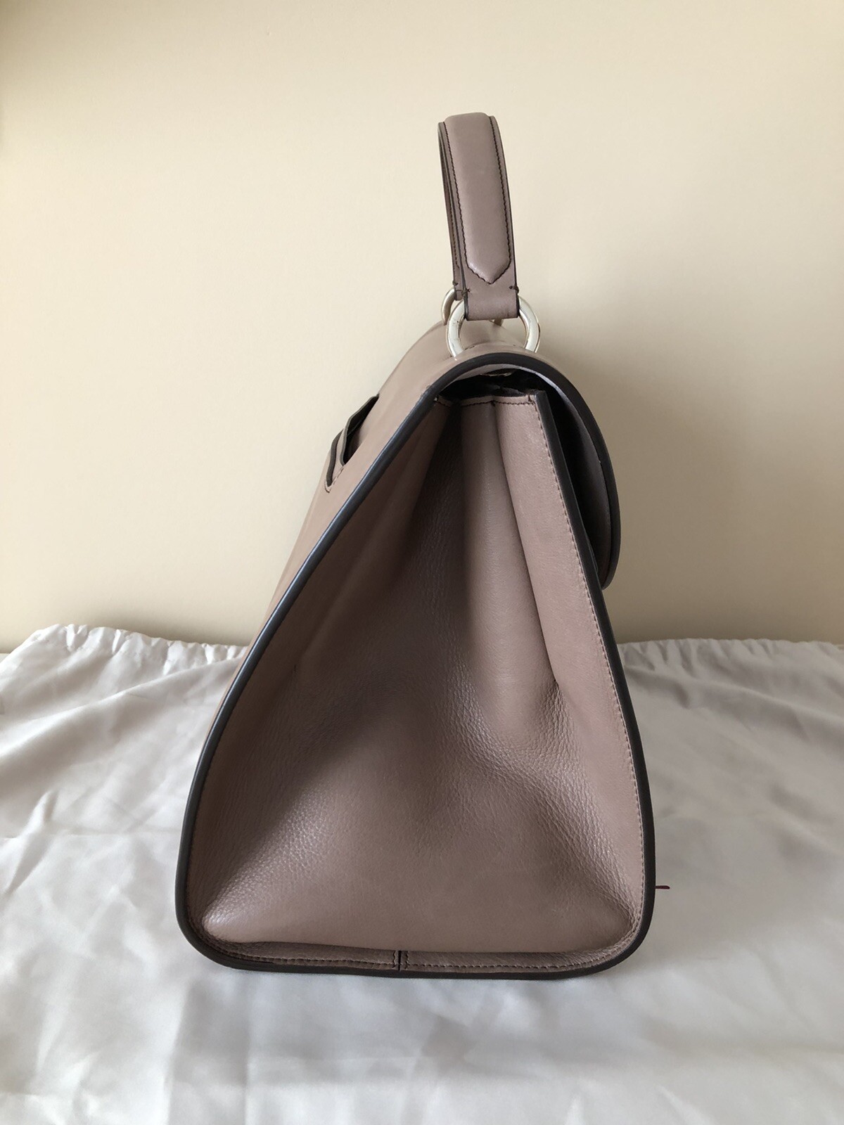 Salvatore Ferragamo Moka Calf “Jasmine FL Skin ” Bag, Handbag, 21-G880