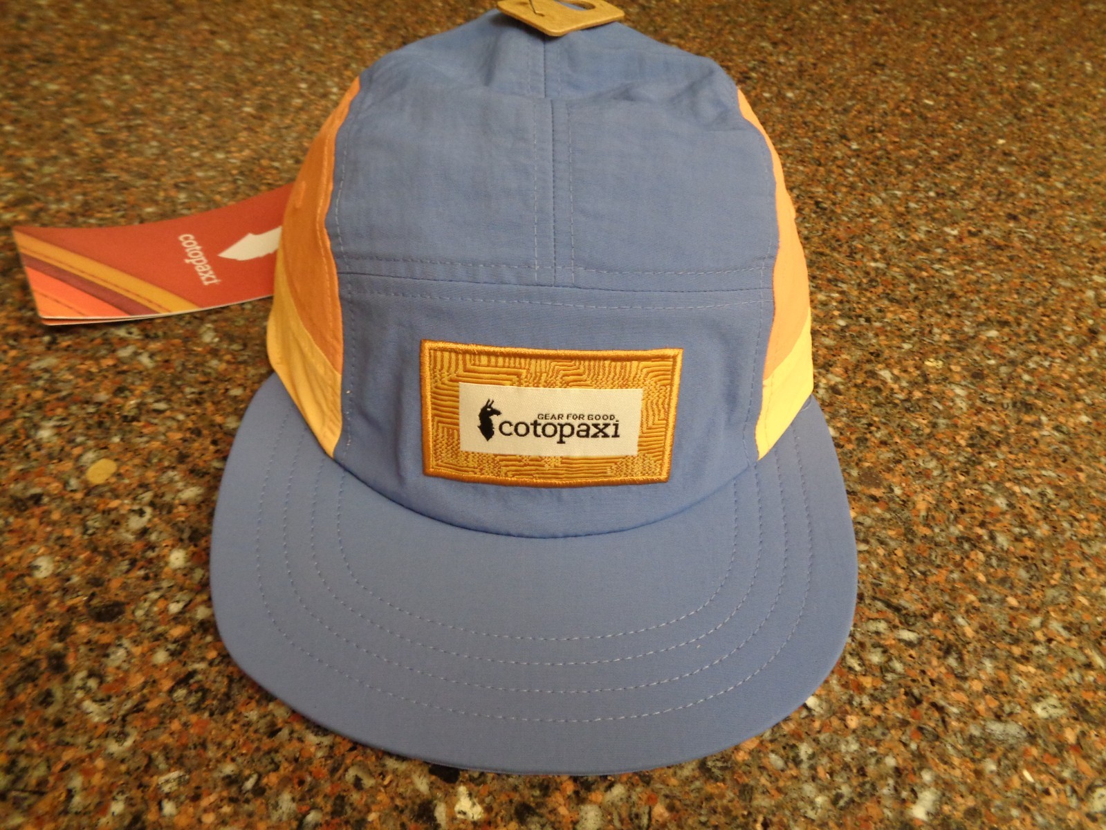 Cotopaxi Zen Garden Tech 5-Panel Hat Azure One Size Adjustable Unisex NWT