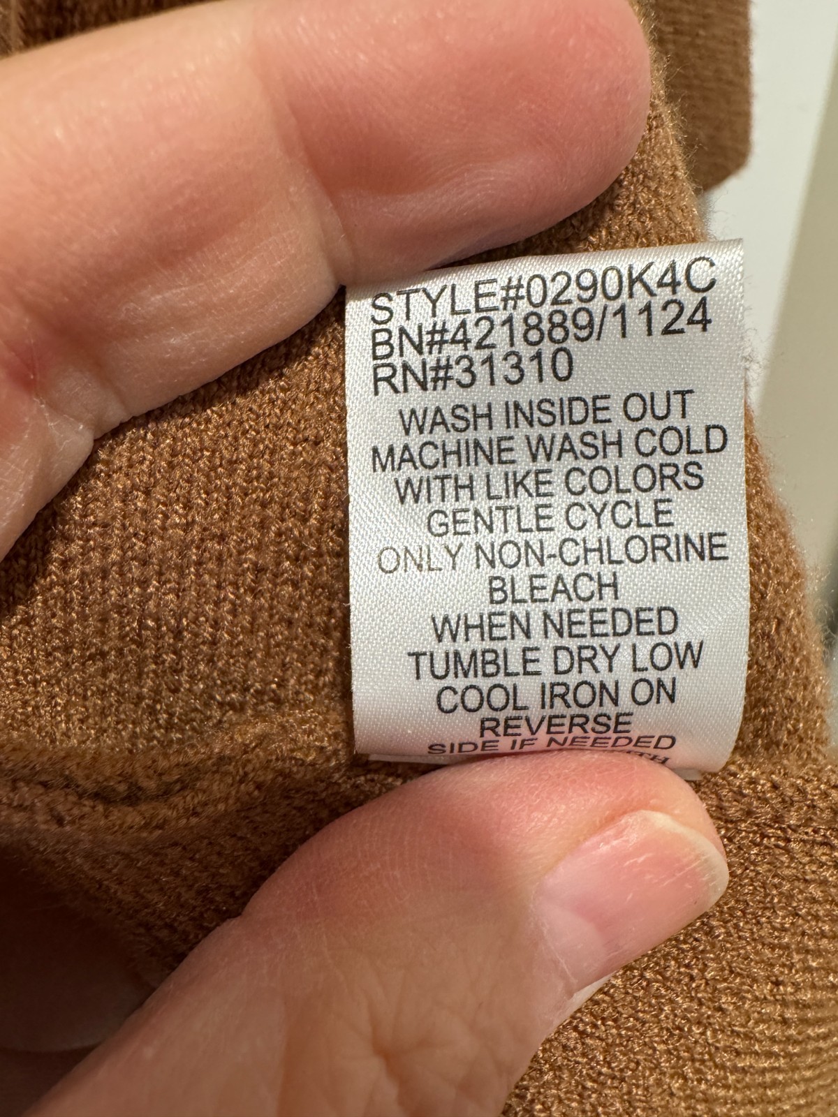 STYLISH! Fortune + Ivy SMALL Brown Poly/Rayon Cardigan