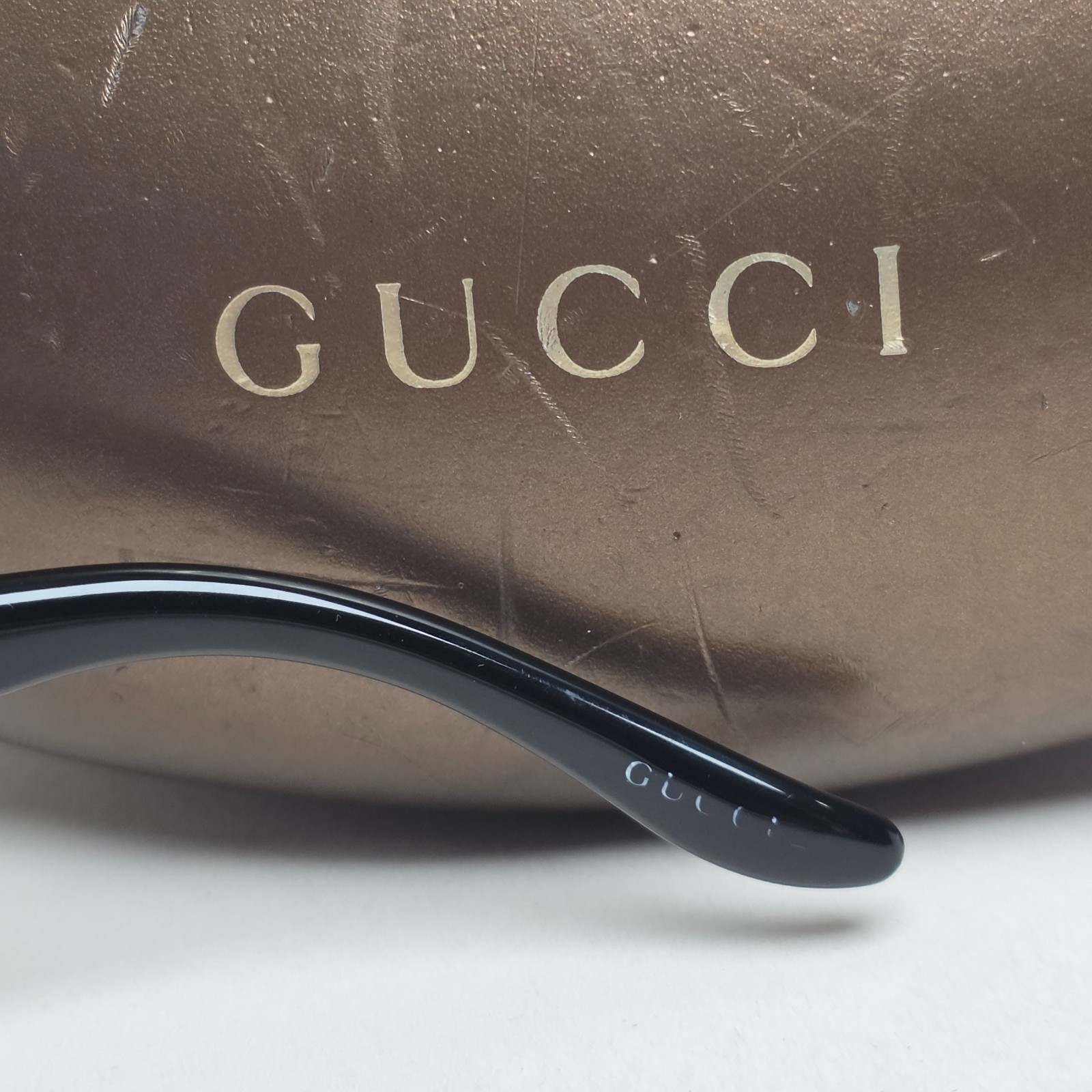 Gucci Sunglasses 2005 Vintage Black Rectangle GG 1606/S D28BN 56mm 301225