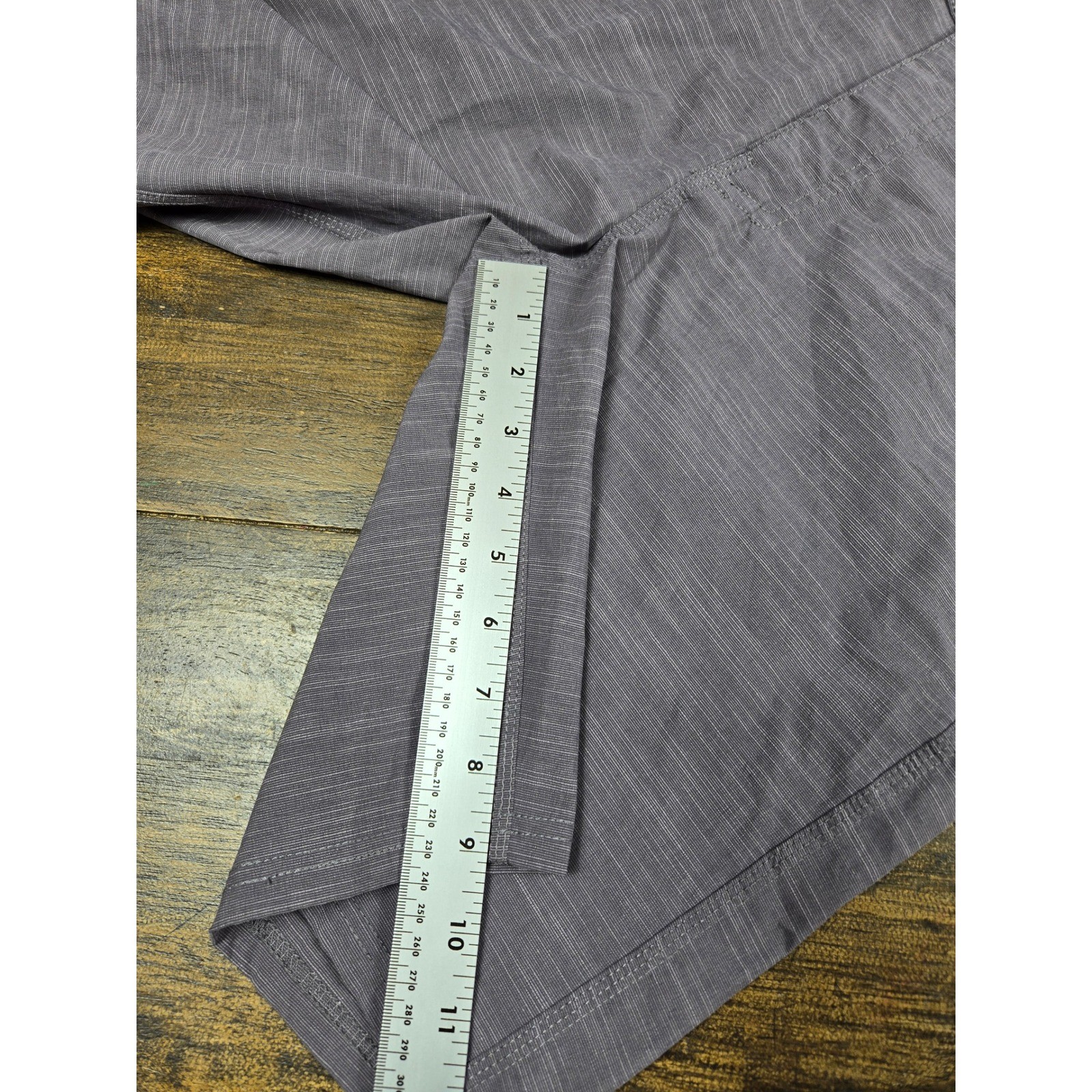 ONeill Hybrid Walk Shorts Mens 30 Purple Grey Slub Stretch Quick Dry Boardshorts