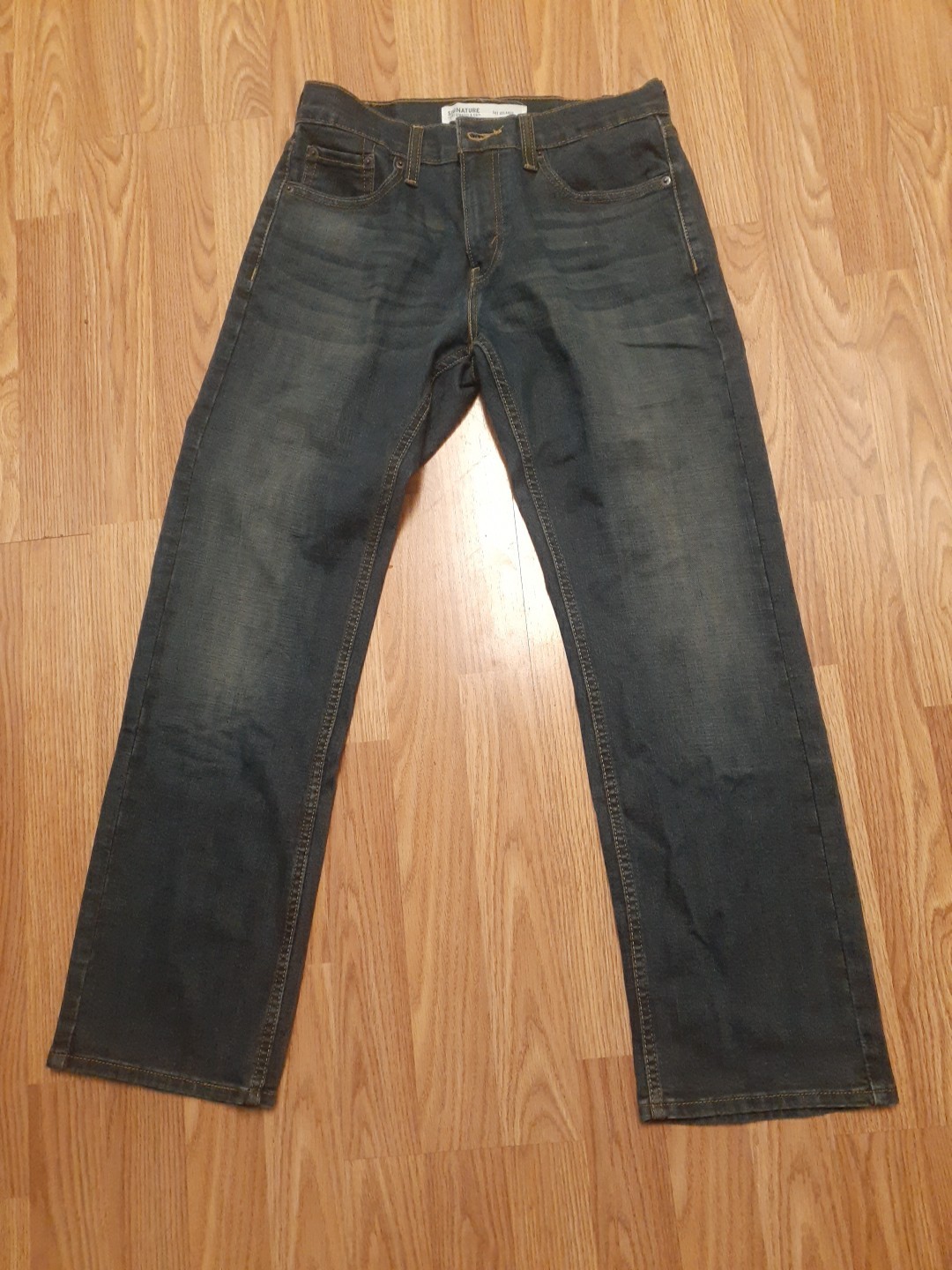 Levi’s Signature Jeans Mens 29″ X 30″ Blue S61 Relaxed Fit Straight Leg Denim