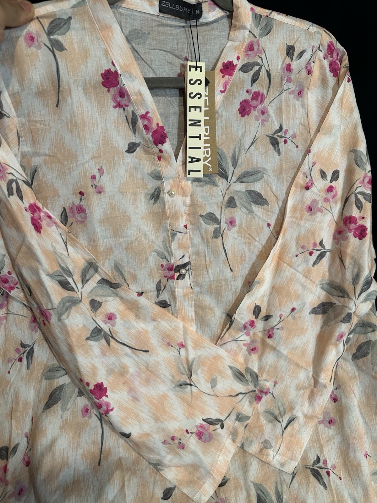 Zellbury Brand Lawn / Cotton Printed Shirt / Kurti – 1 Pc – 2 Medium Sizes -$18