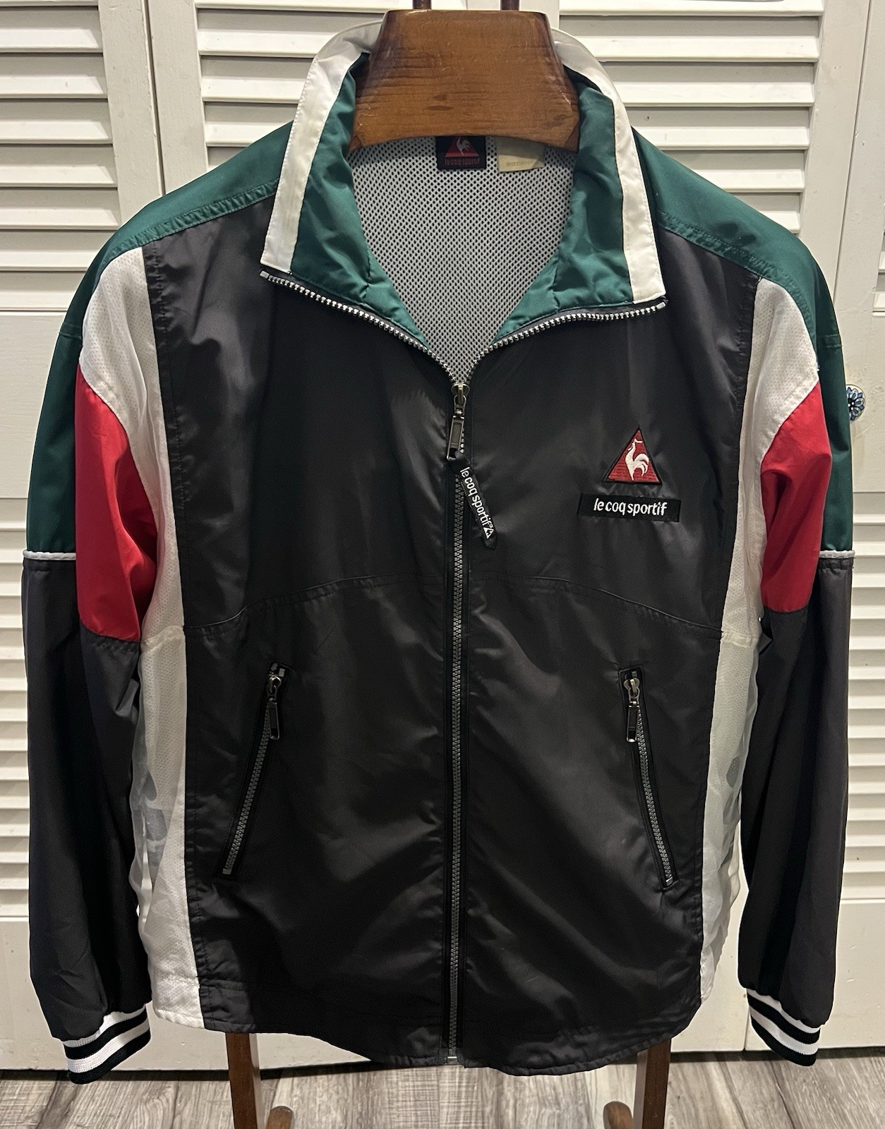 Vintage Le Coq Sportif Zipper Multicolor Men Jacket Size S
