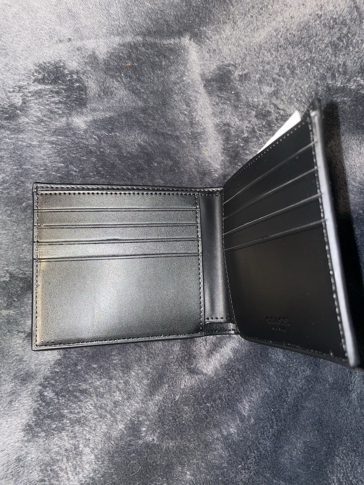 Coach Men’s 3-in-1 Wallet Set Signature Black/Black/Oxblood NWT Box Included New