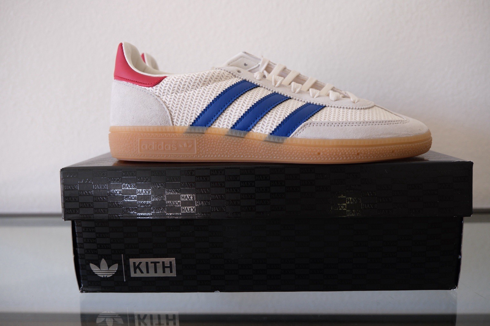 KITH & MESSI FOR ADIDAS FOOTBALL HANDBALL SPEZIAL WHITE ROYAL GOLD SIZE SZ 9