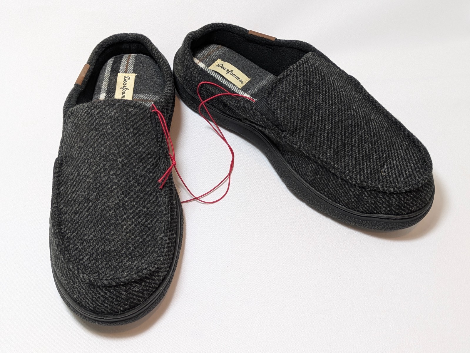 Dearfoams Men’s Memory Foam Clog Slippers Size Sizes 8 9 10 11 12 13