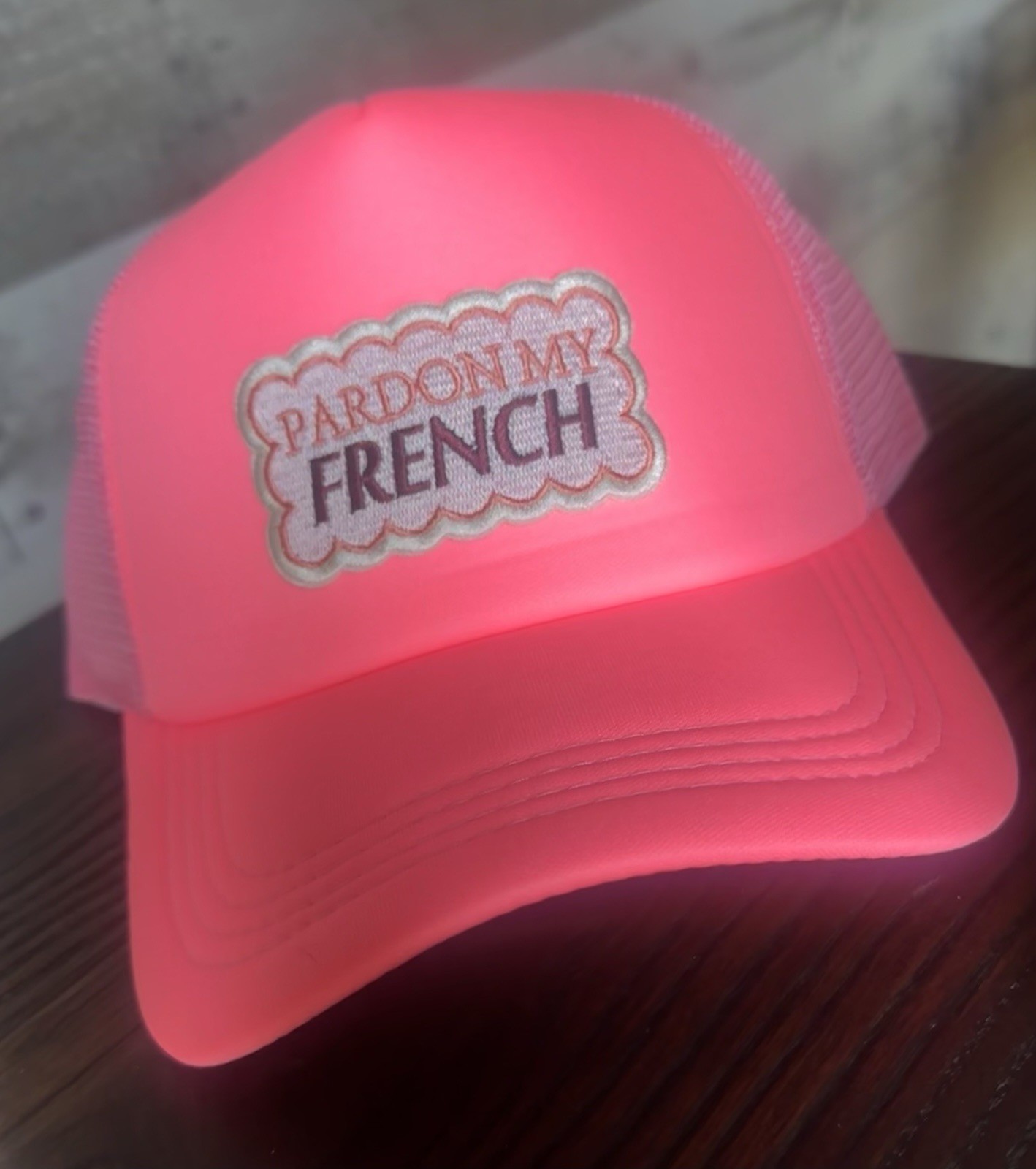 PINK Funny Quote Retro Hat Foam Mesh Baseball Cap Snapback Hats Caps Funny NEW