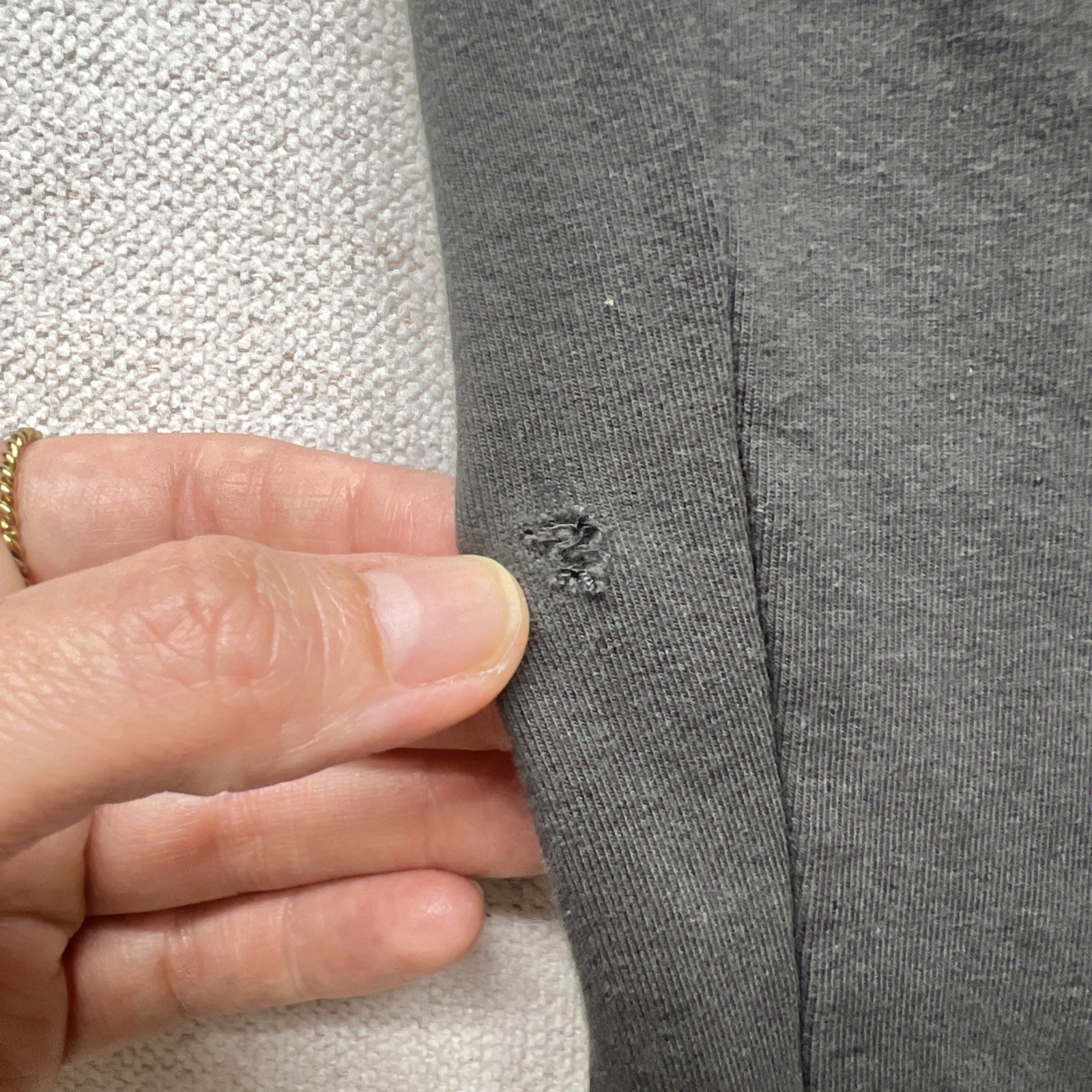 VK Nagrani XL Organic Peruvian Combed Cotton Sweatpants Lounge Pants Gray