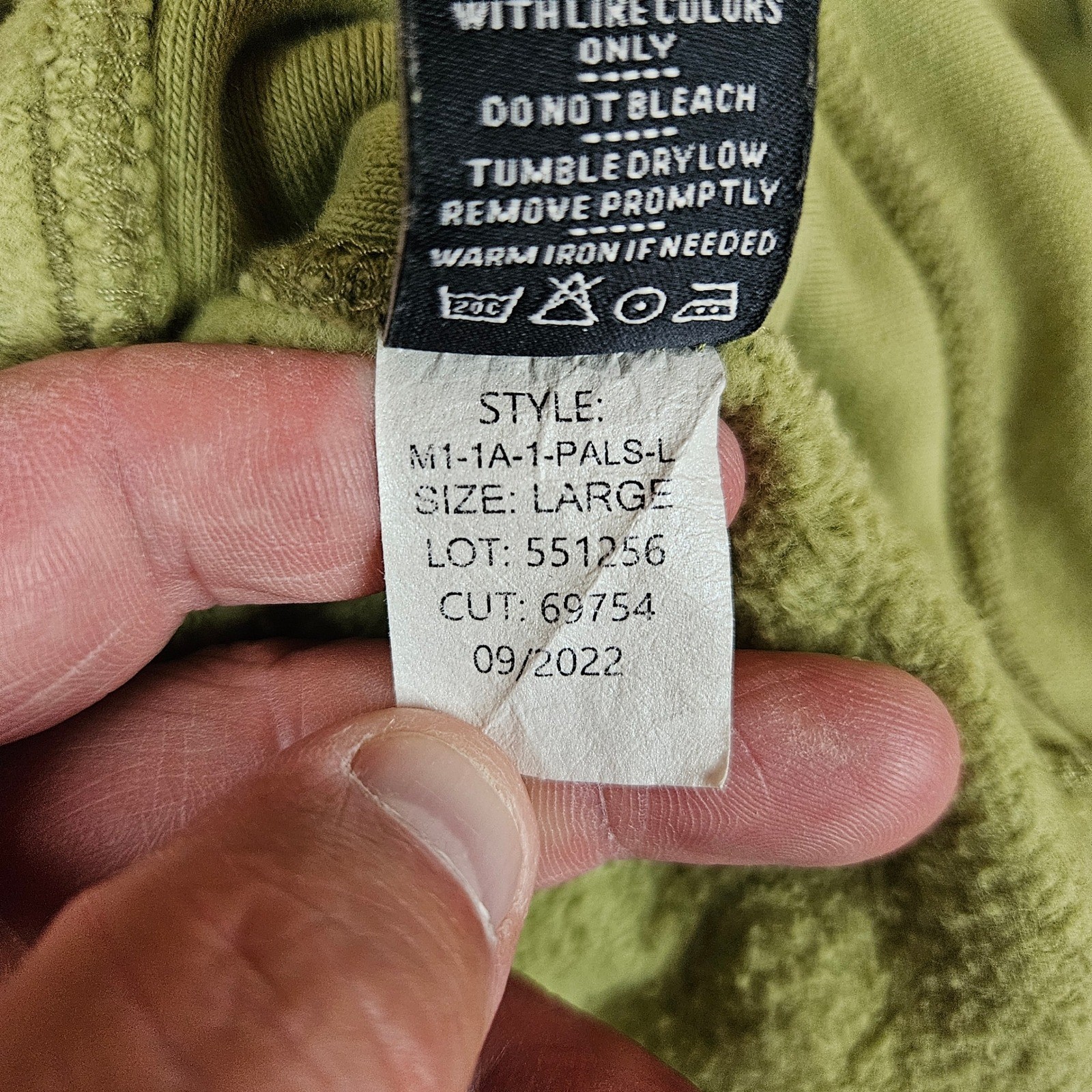 American Giant Mens Classic Full Zip Hoodie Green Large Made in USA