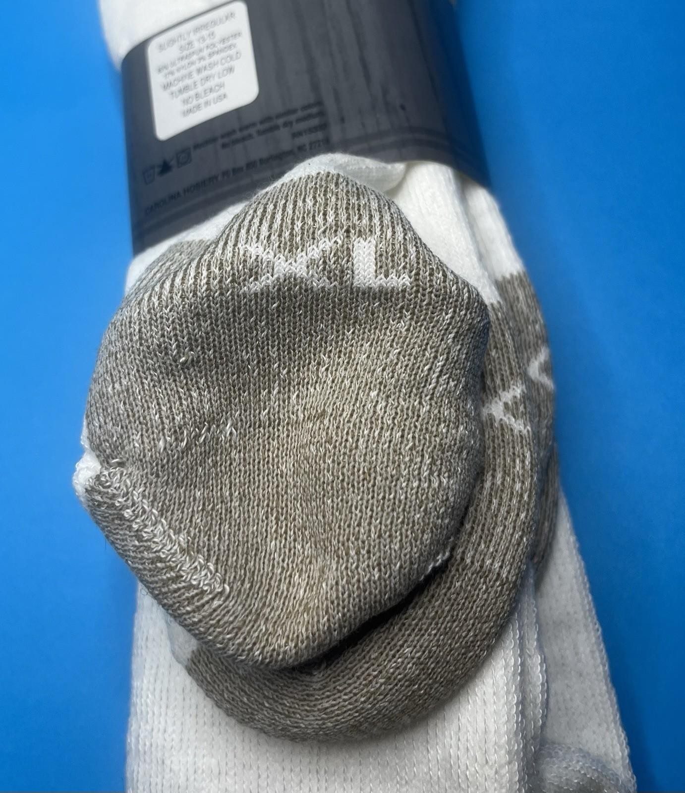 2 Pair Carolina Ultimate Men’s Ultra-Dri Steel Toe Boot Socks XL Size 12-15 New