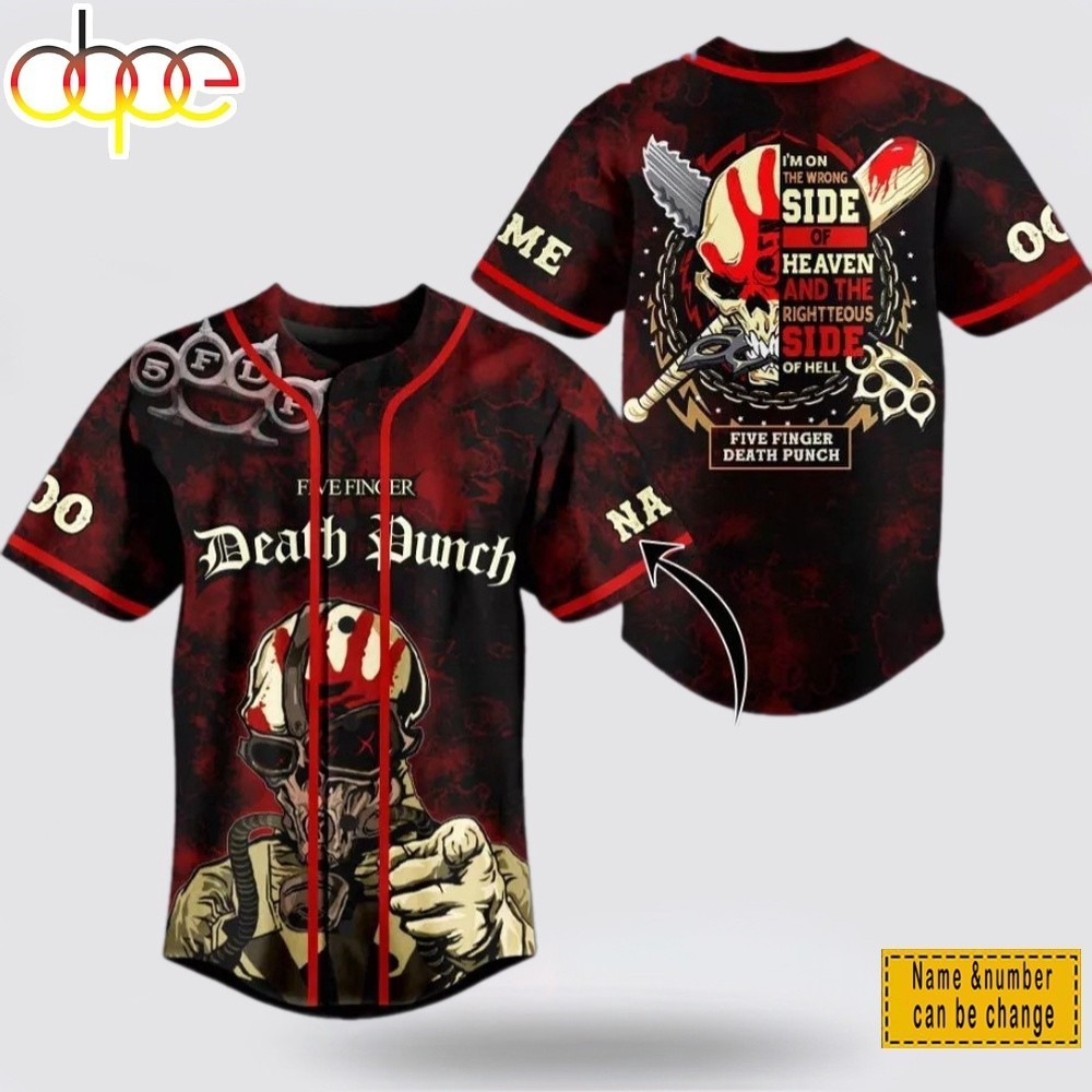 Death Punch 20 YEARS OF 5FDP Music Tour Baseball Jersey