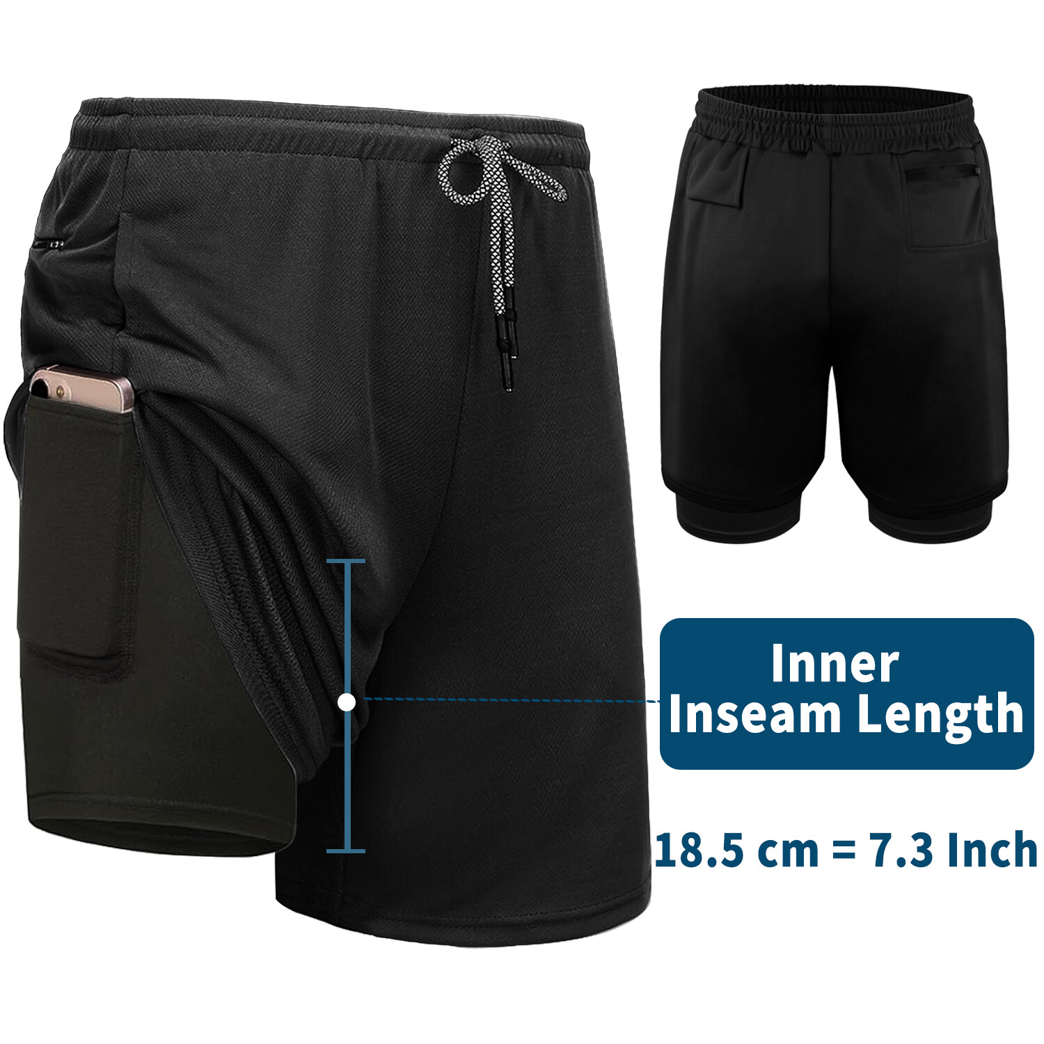 Mens Summer Workout Pants Training Shorts Quick Dry Pants Sports Fitness Shorts