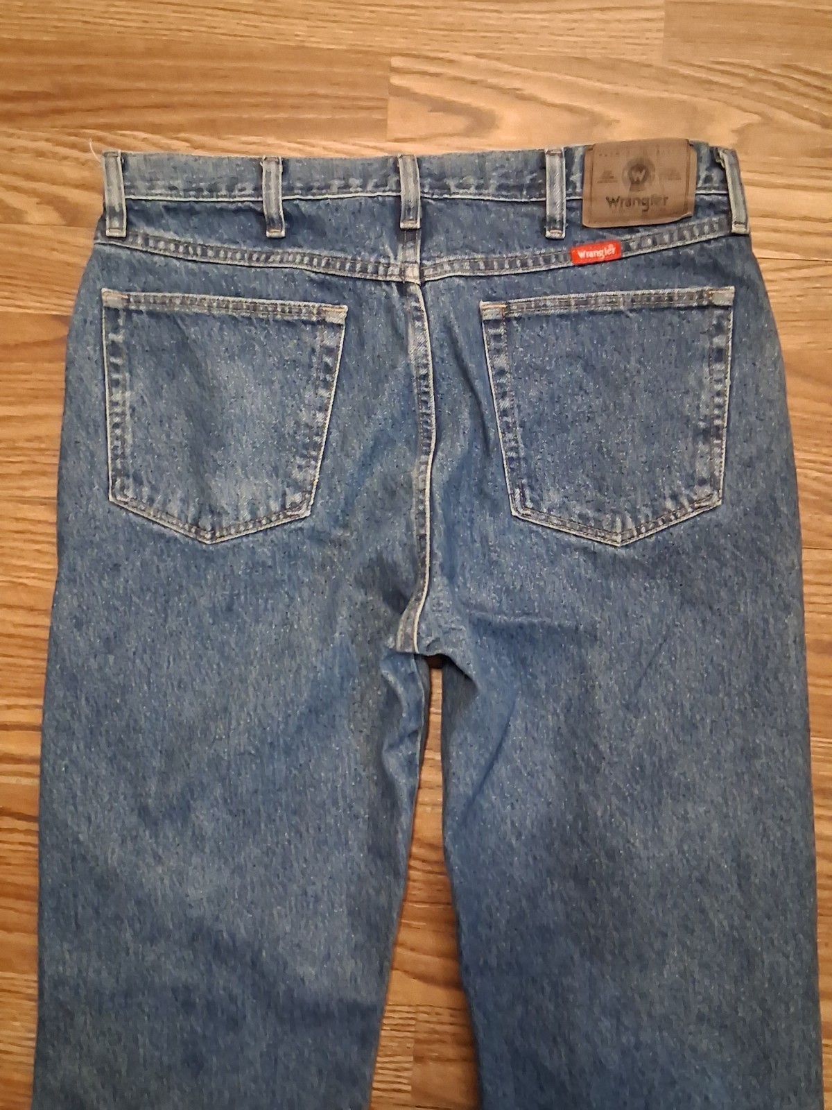 Wrangler Jeans 5 Star Premium Dark Stonewash 35×30 Regular Straight, Higher Rise