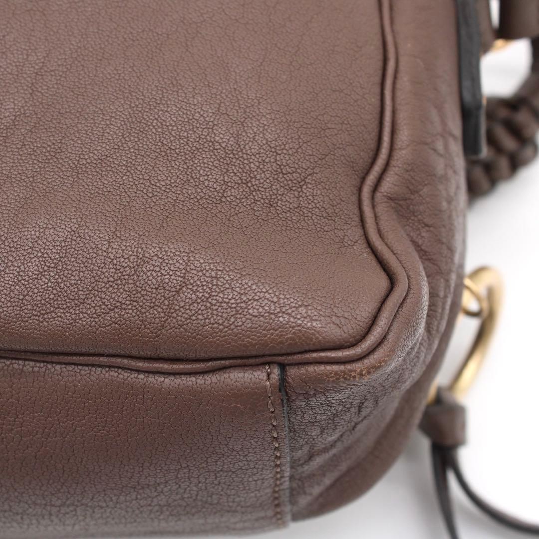 See By Chloe Patti Shoulder Bag Crossbody Leather Brown Japan 0610782