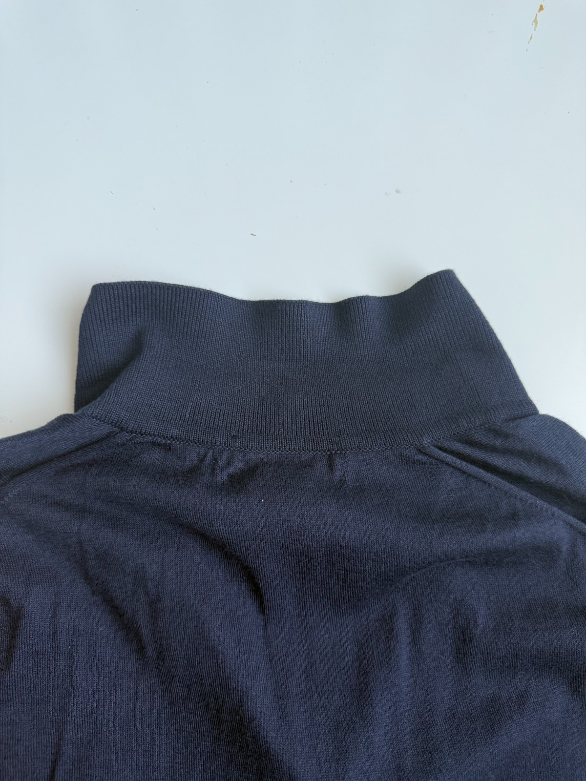 Ralph Lauren Purple Label Men Polo L Navy Blue Luxury Short Sleeve England