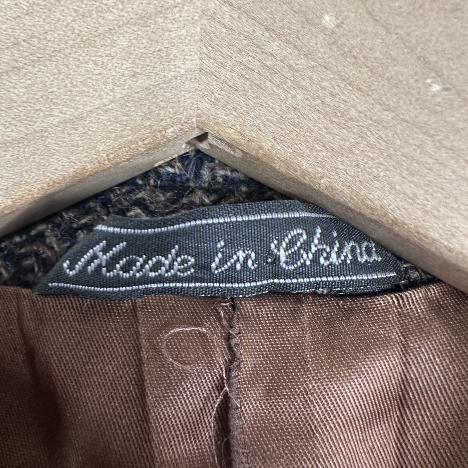 Giorgio Bertucci Tweed Blazer Mens 42R Brown 2 Button Wool Jacket sport Coat