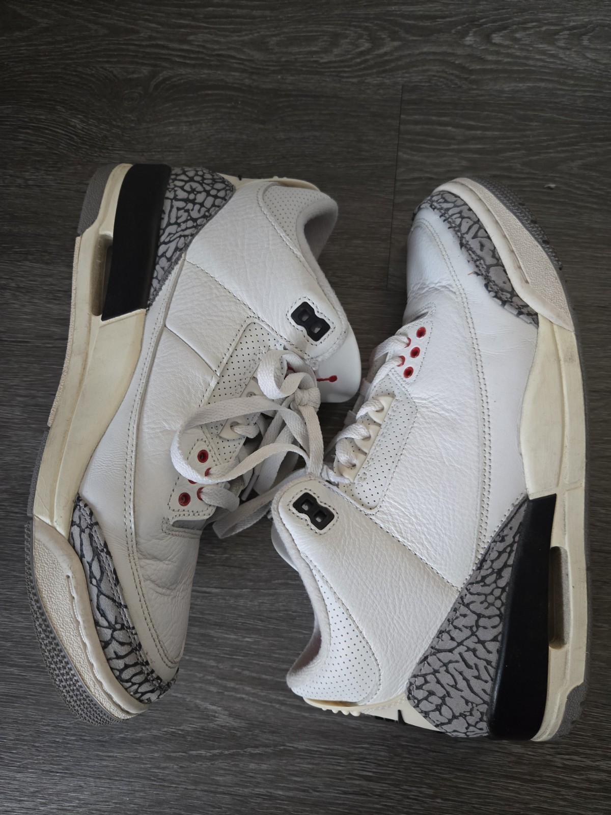Nike Air Jordan 3 Retro White Cement Reimagined Sneakers Men’s Size 8.5 No Box