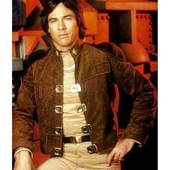 Viper Pilot Brown Suede Leather Battlestar Galactica Warriors Jacket for Men