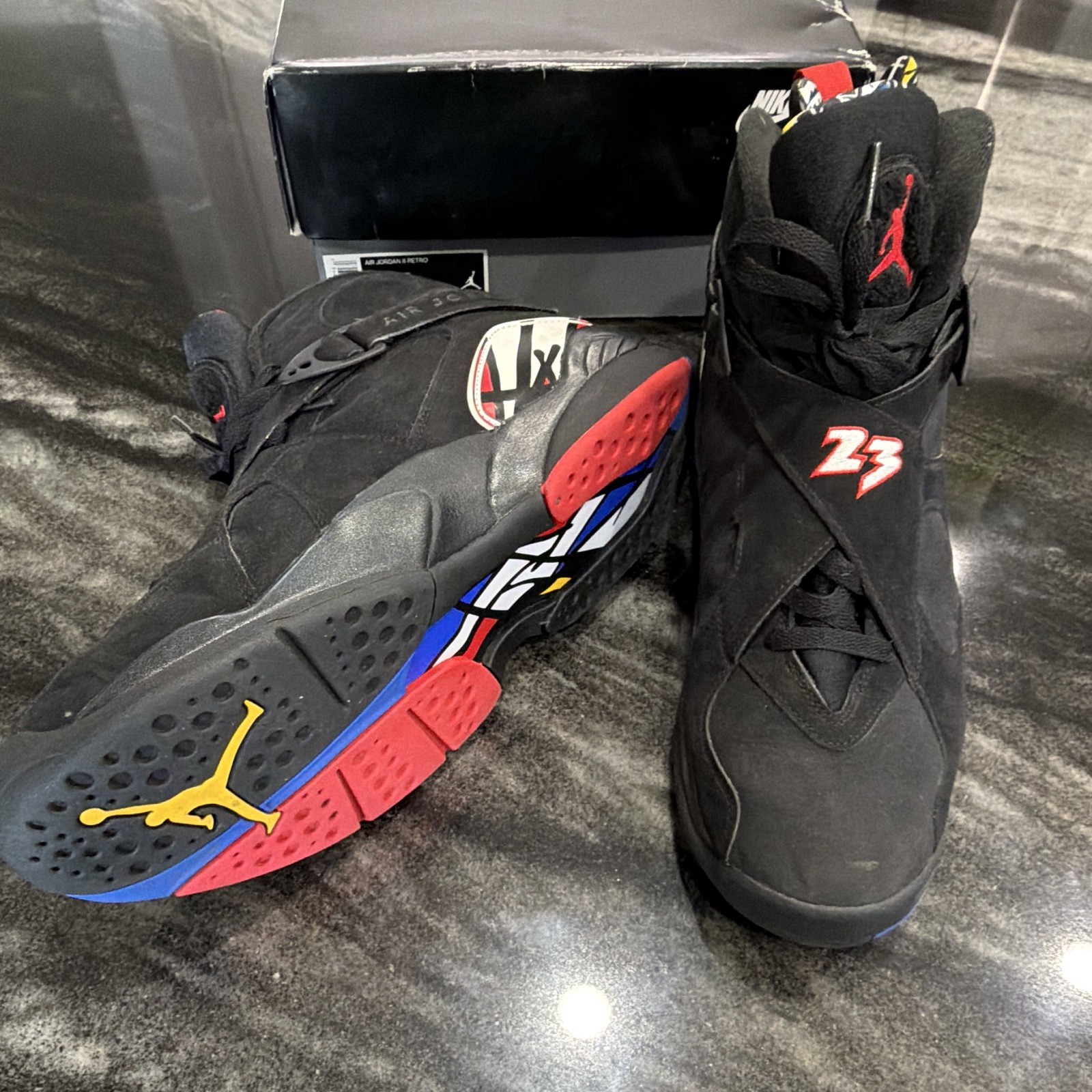Jordan Air Jordan 8 Retro Playoff Black Red White 2022 Men’s Sneaker 305381-061