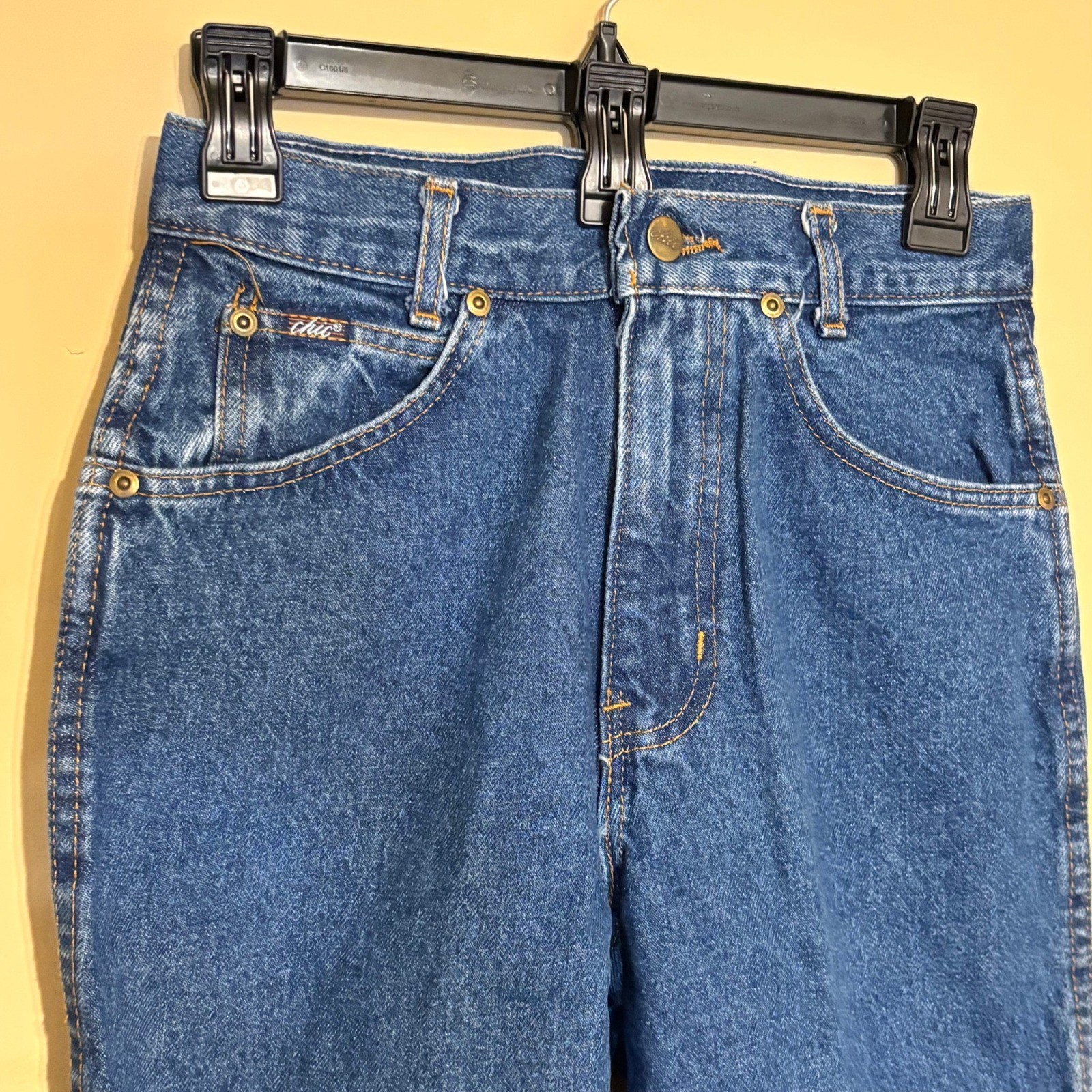 NOS Chic Relaxed Classic High Waisted Mom Jeans Blue Denim 100% Cotton Size 8P