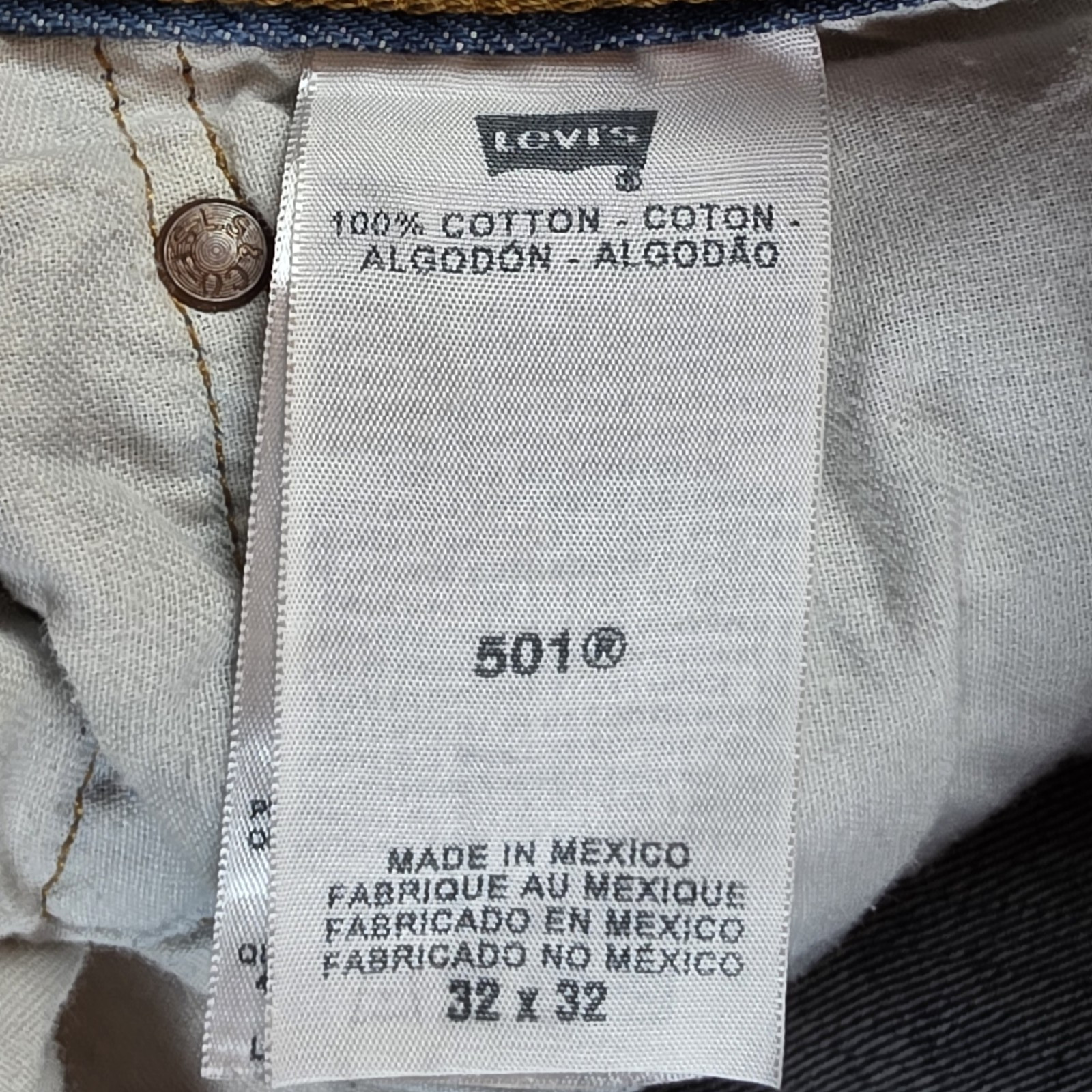 Levis 501 Jeans Mens 30×30 Blue Original Fit Straight Leg Button Fly (See Below)