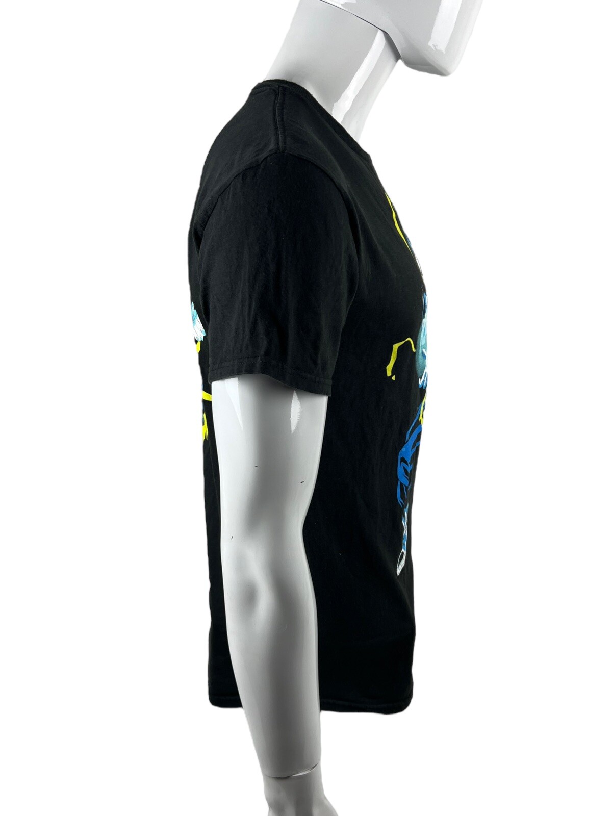 Dragon Ball Super Mens Medium Black Shirt Goku Vegeta Double Sided Gogeta Fusion