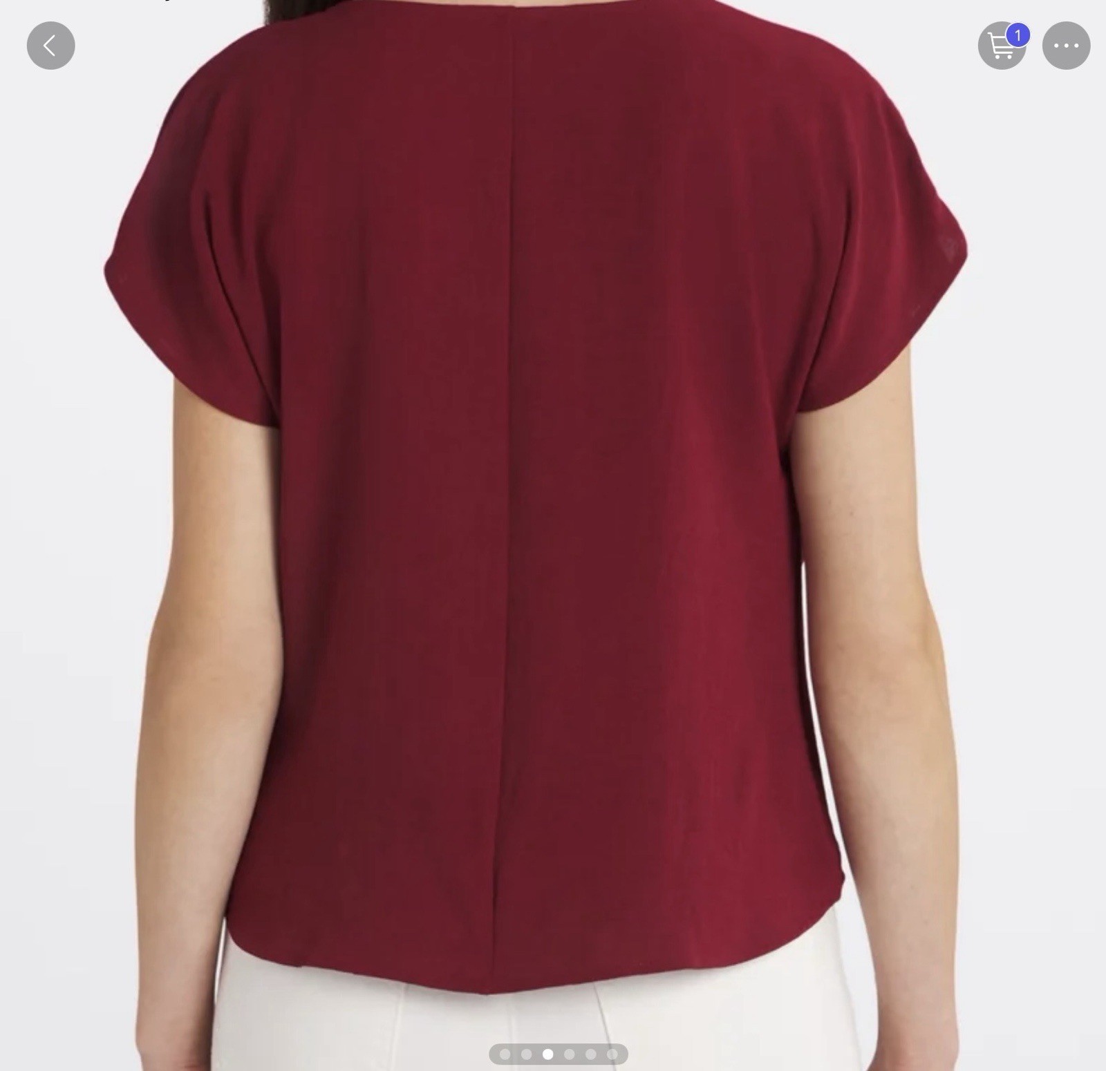 Beacon tie in front blouse from stitch fix Women’s XL Top Burgundy