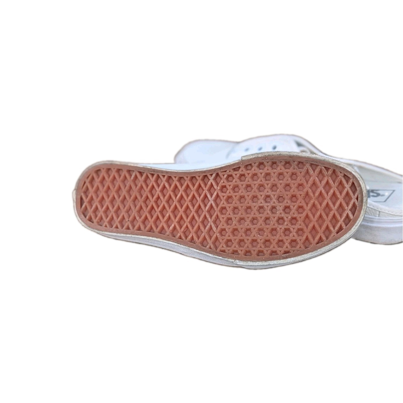 Vans Authentic Mule White Blanc Leather Python VN0A54F77NR Women Size 7.5