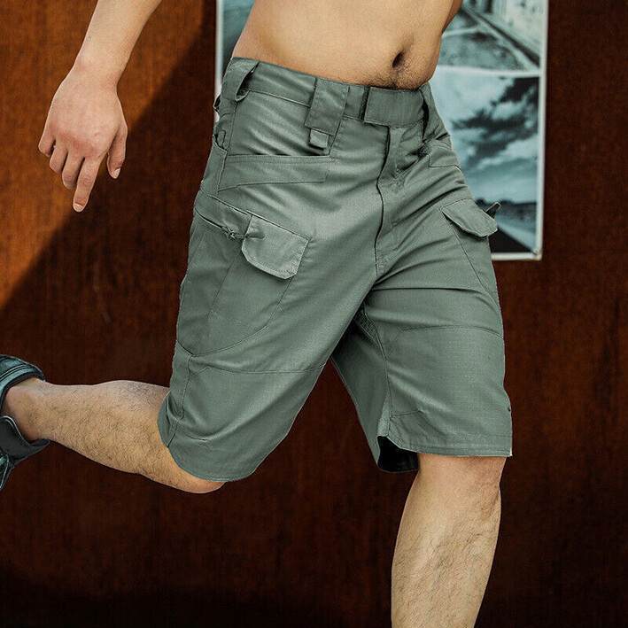 Mens Summer Tactical Shorts Cargo Outdoor Waterproof Hiking Fishing Track Shorts