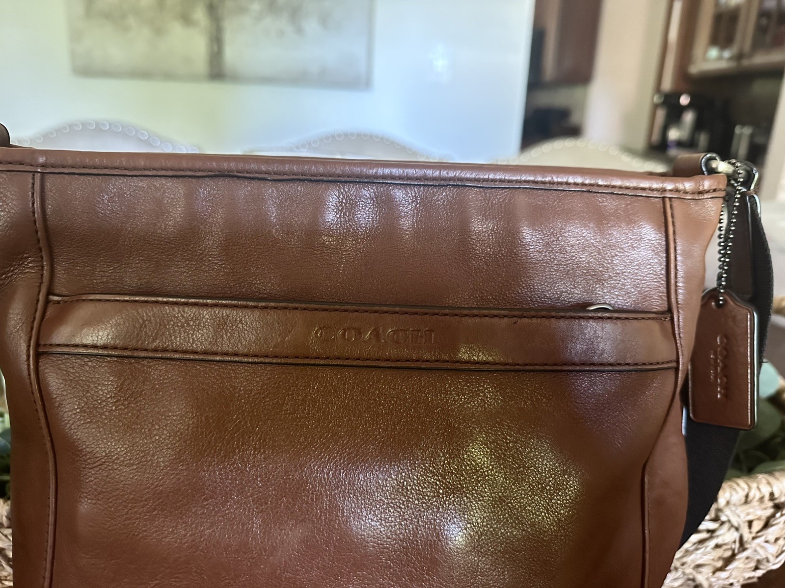 Coach Camden Leather Tech Crossbody Men’s Brown Messenger Bag – CLEAN & PRISTINE
