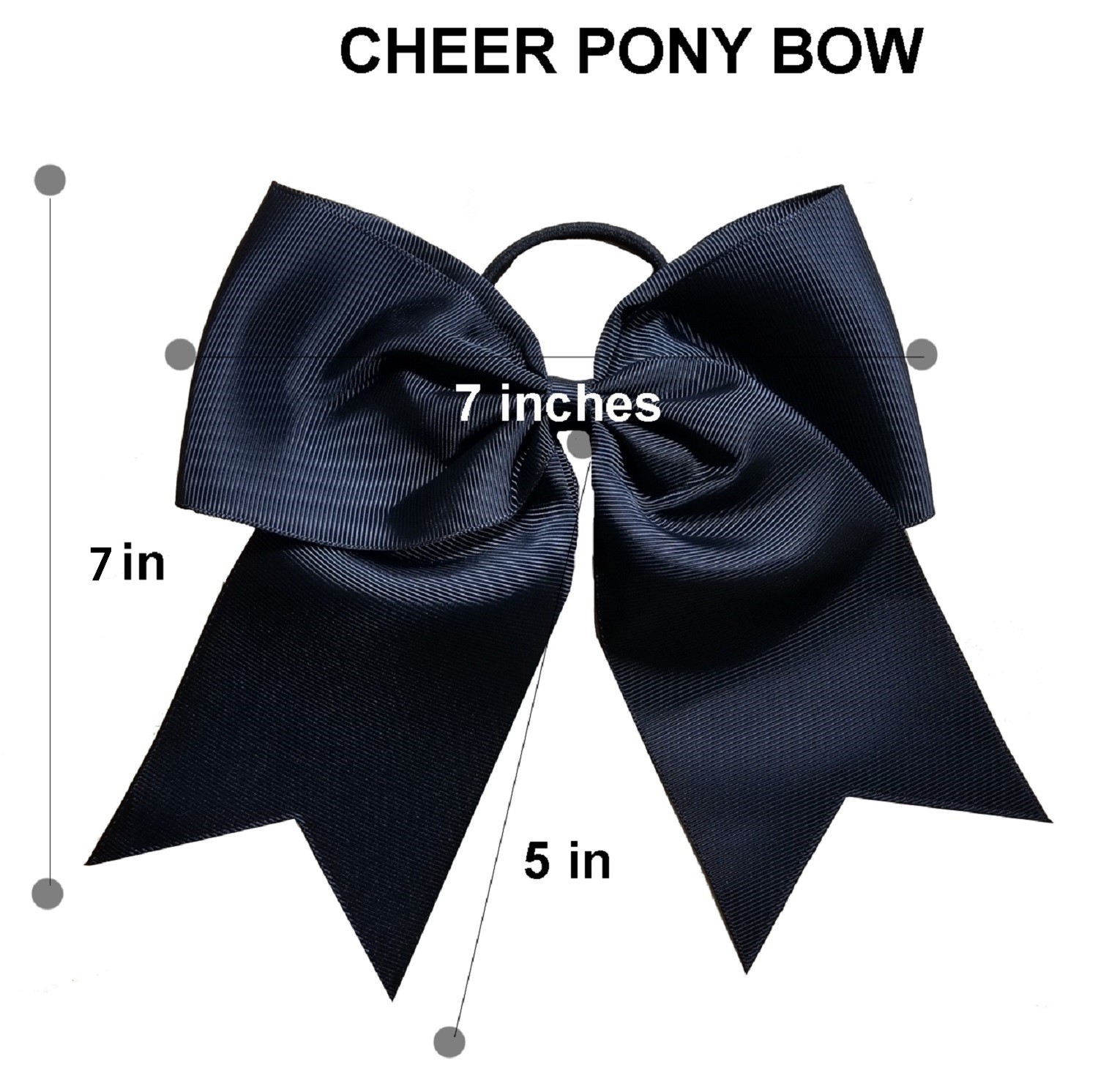 USA Cheer Bows Ponytail Holder Girls 7″ Large Softball Hair Bow Cheerleading Lot