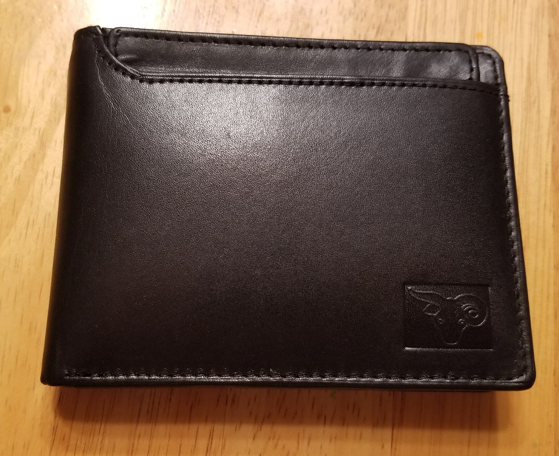 Cavelio High Premium Bifold Black Leather Wallet Card Holder ID Holder