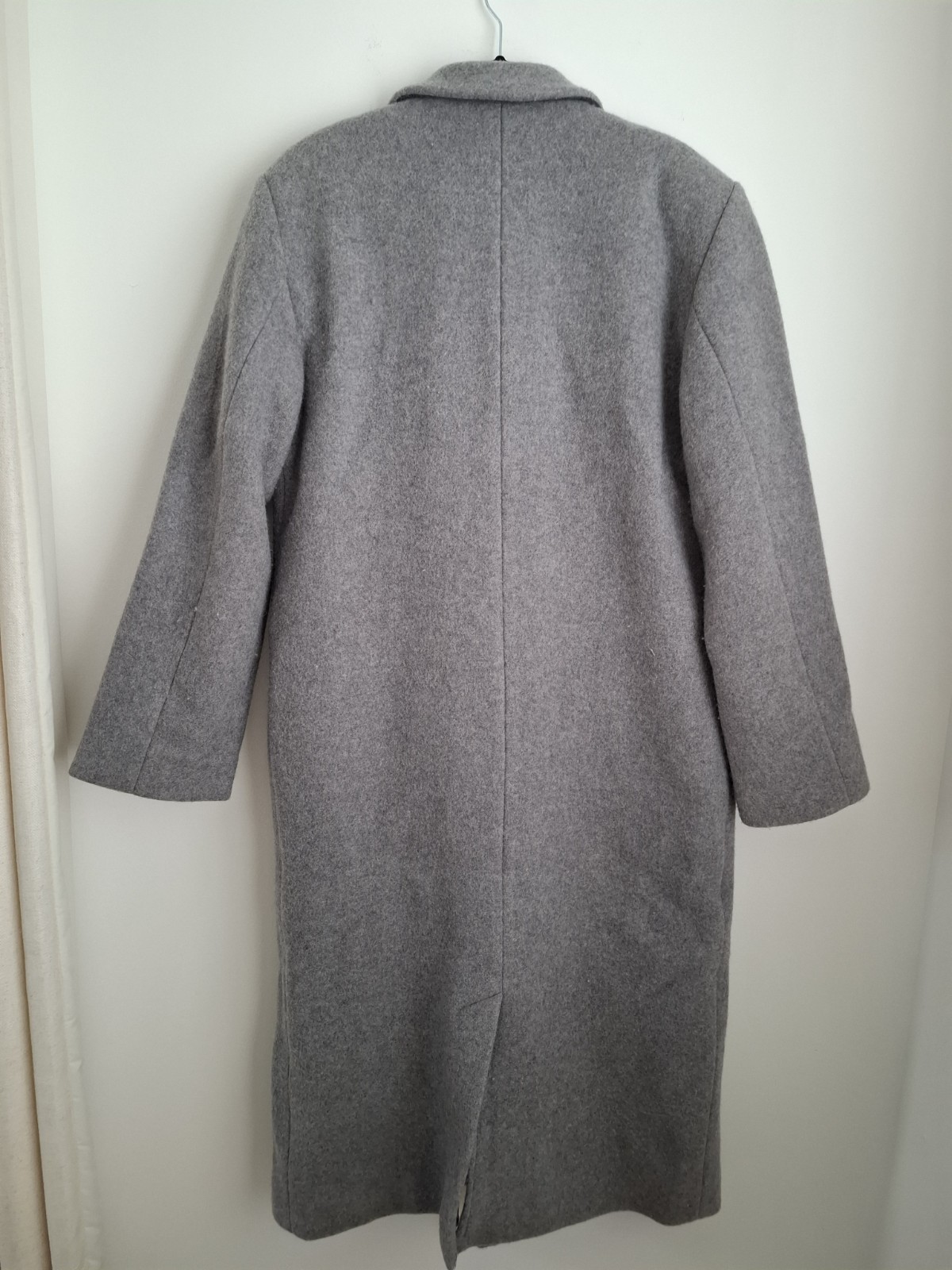 Anine Bing Olly Wool Coat 80% Virgin Wool Double Breasted Size L