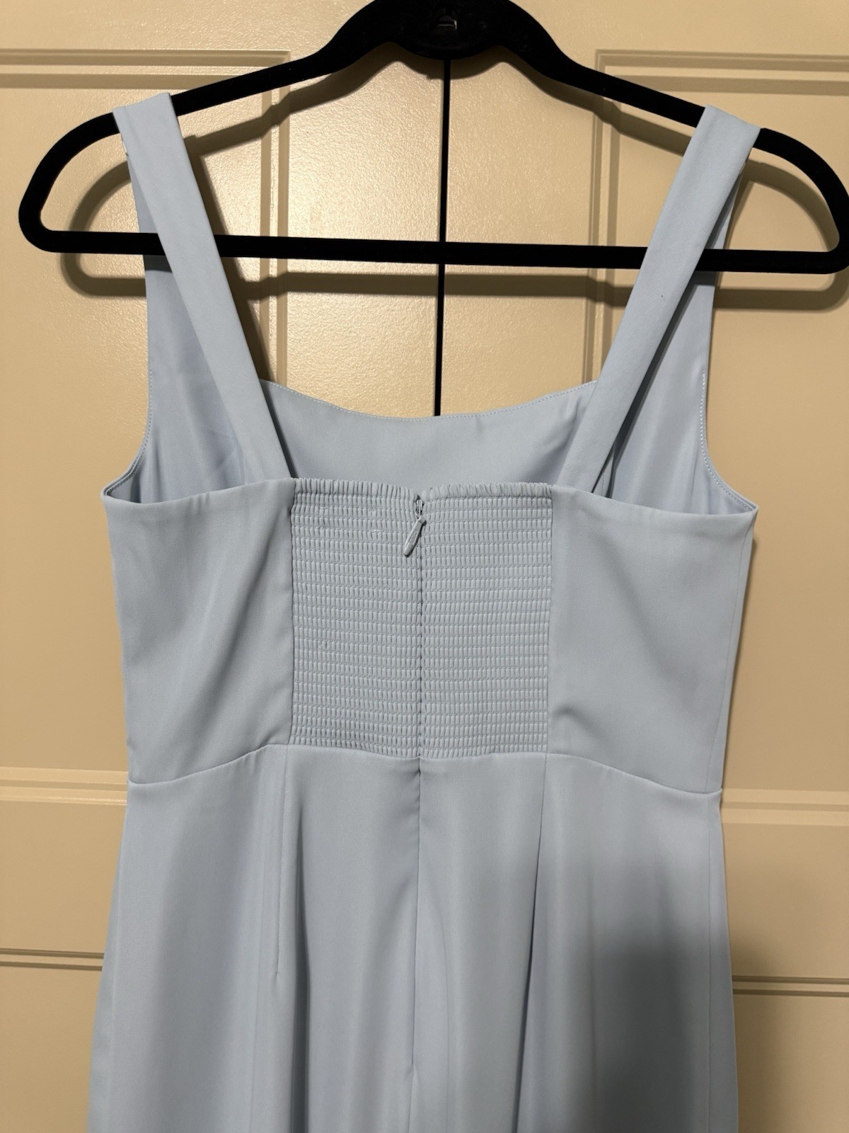 Babaton ’90s Slit Satin Midi Dress from Aritzia in Dew Blue Size 6