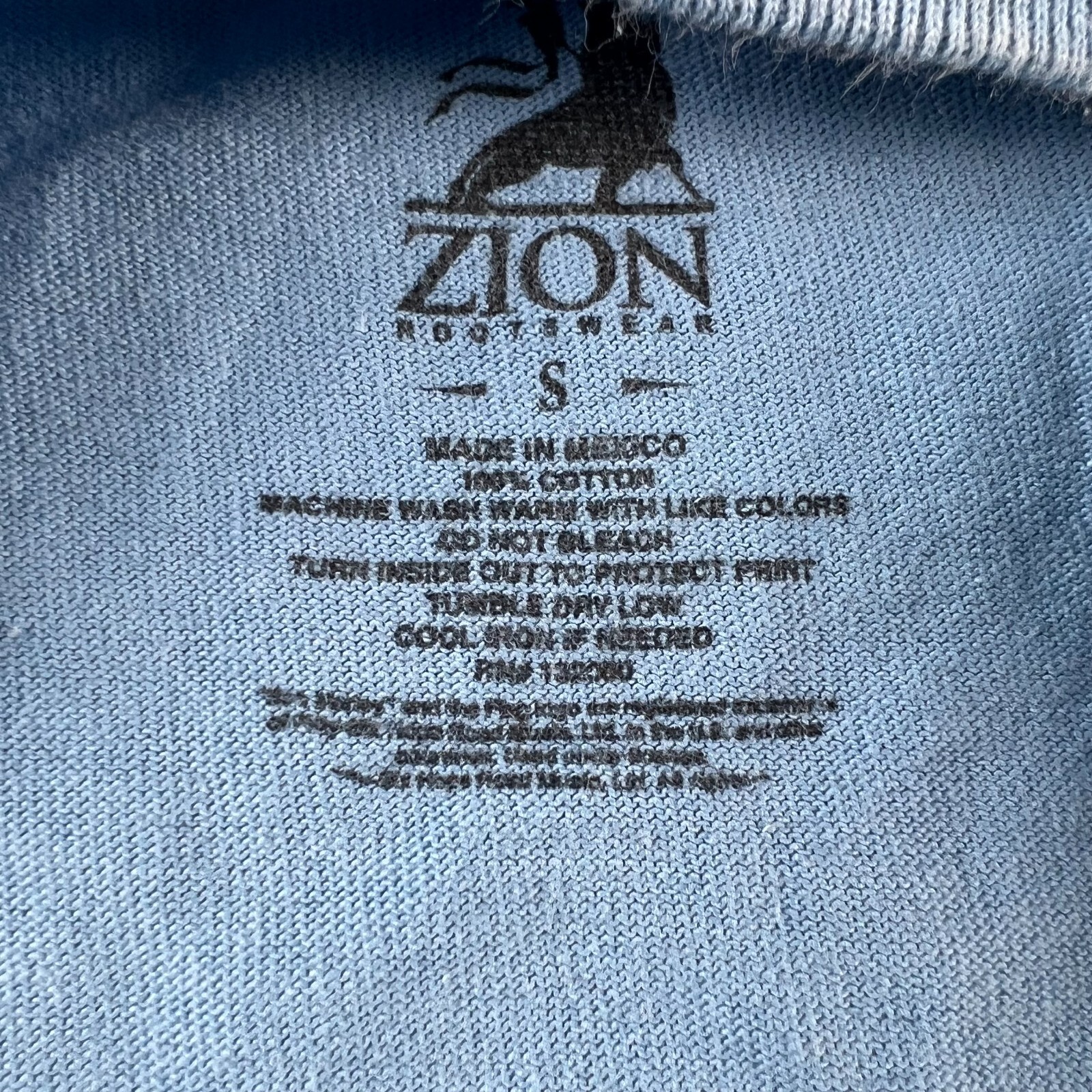Bob Marley Reggae Zion Rootswear Mens Small Blue / Multicolor T-Shirt