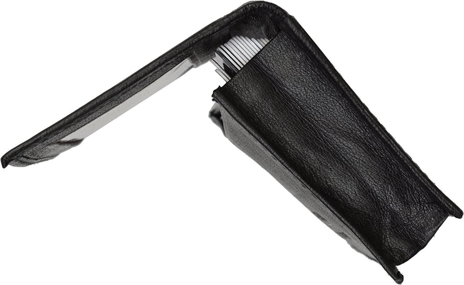 Marshal Wallet Genuine Leather Thin Business Card Case Minimalist Wallet