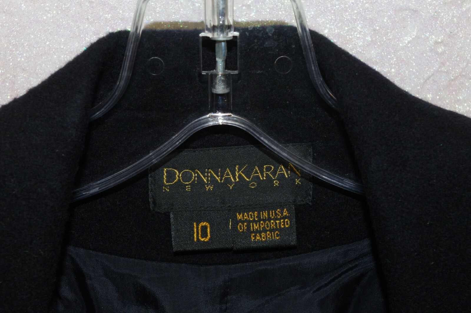 CC1 DONNA KARAN NEW YORK BLACK LABEL CASHMERE & WOOL JACKET BLAZER 10