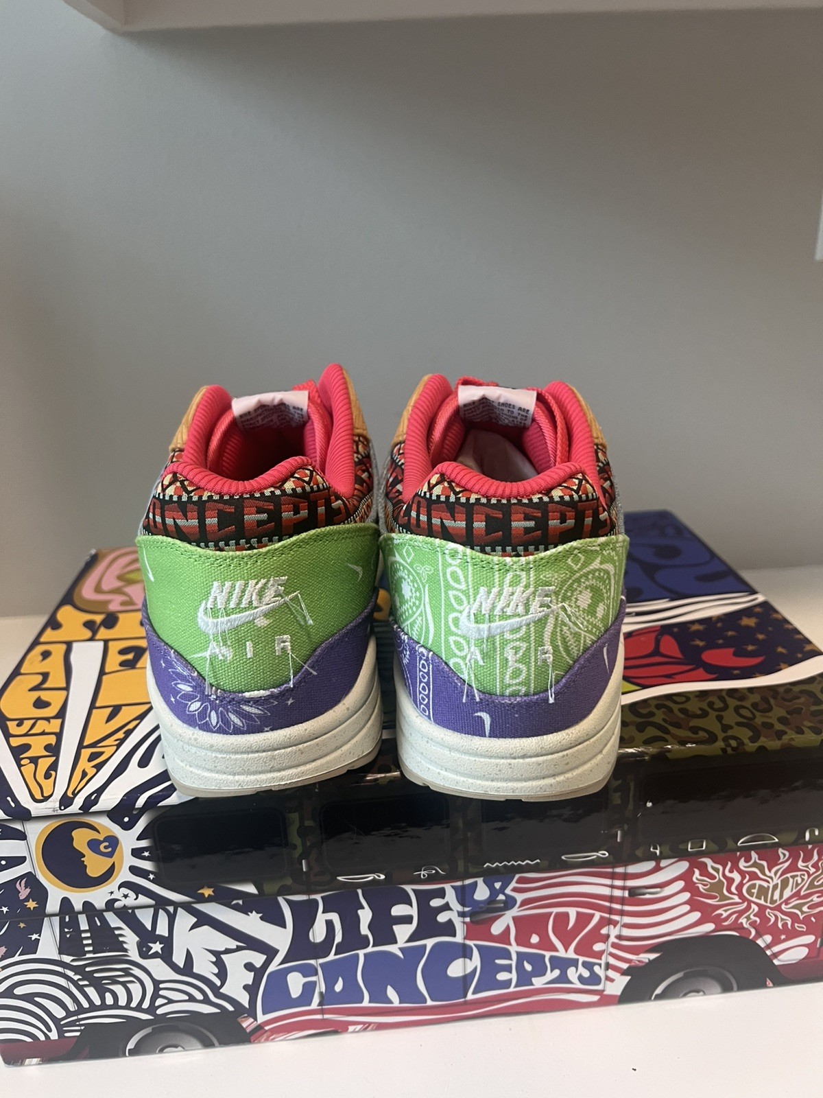 NIKE AIR MAX 1 SP x CONCEPTS FAR OUT PACKAGE SPECIAL BOX DN1803-500 MENs Size 15