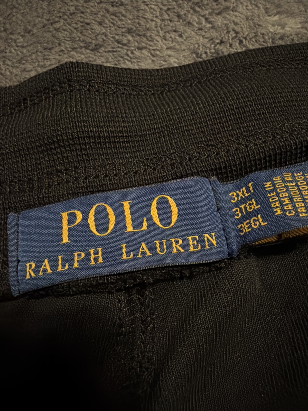 3XLT POLO RALPH LAUREN Men’s Black/red/white Shorts