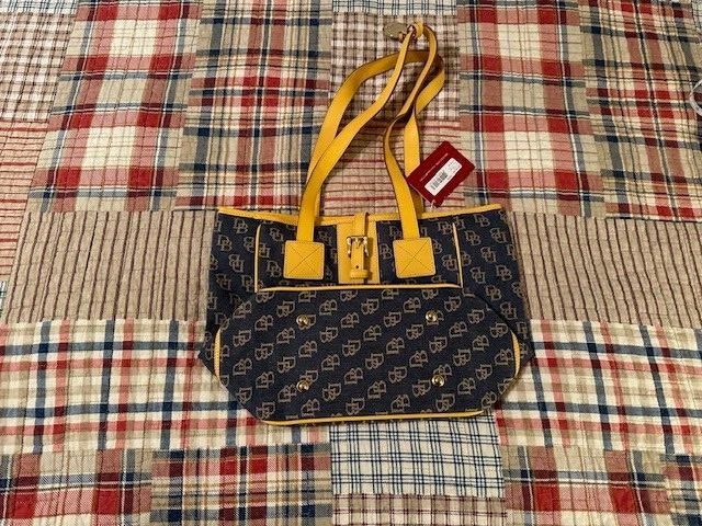 Dooney and Bourke Blue Clothe Tote NWT