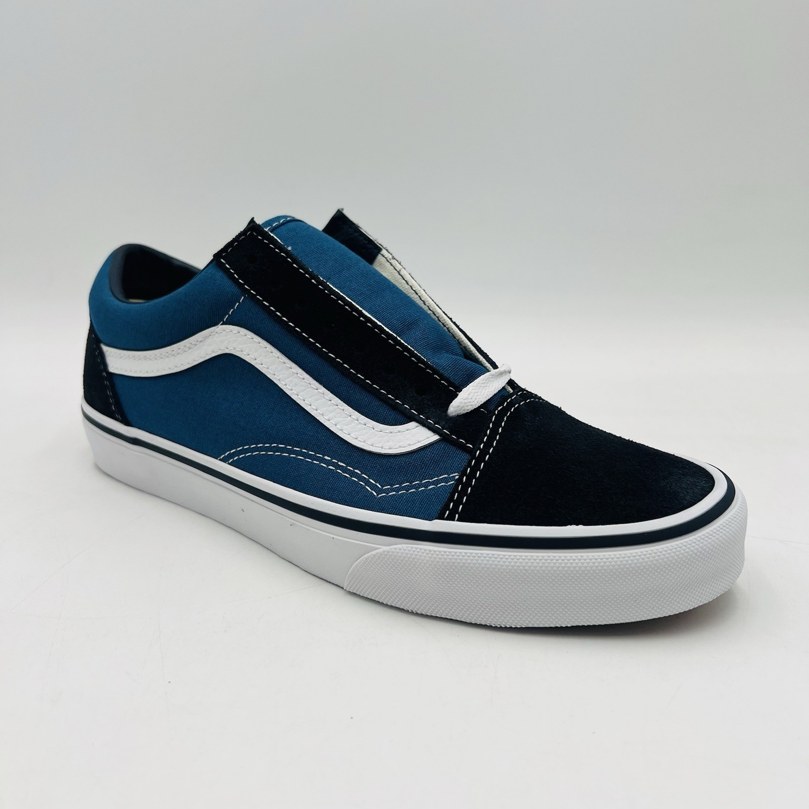 Vans Old Skool Navy Blue White VN000D3HNVY Men Size 8 NEW Sneakers