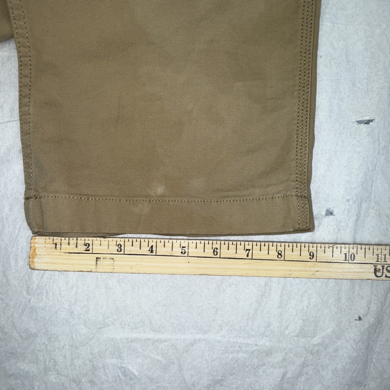 Carhartt Rugged Flex Relaxed Fit Canvas Tan Work Pant 38×32 (38×31 fit) BN2291-M