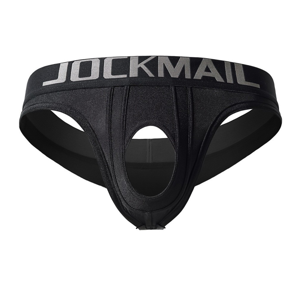 Jockmail Men Lingerie Hanging Ring Hope String Pant Tight Thong T-back Underwear
